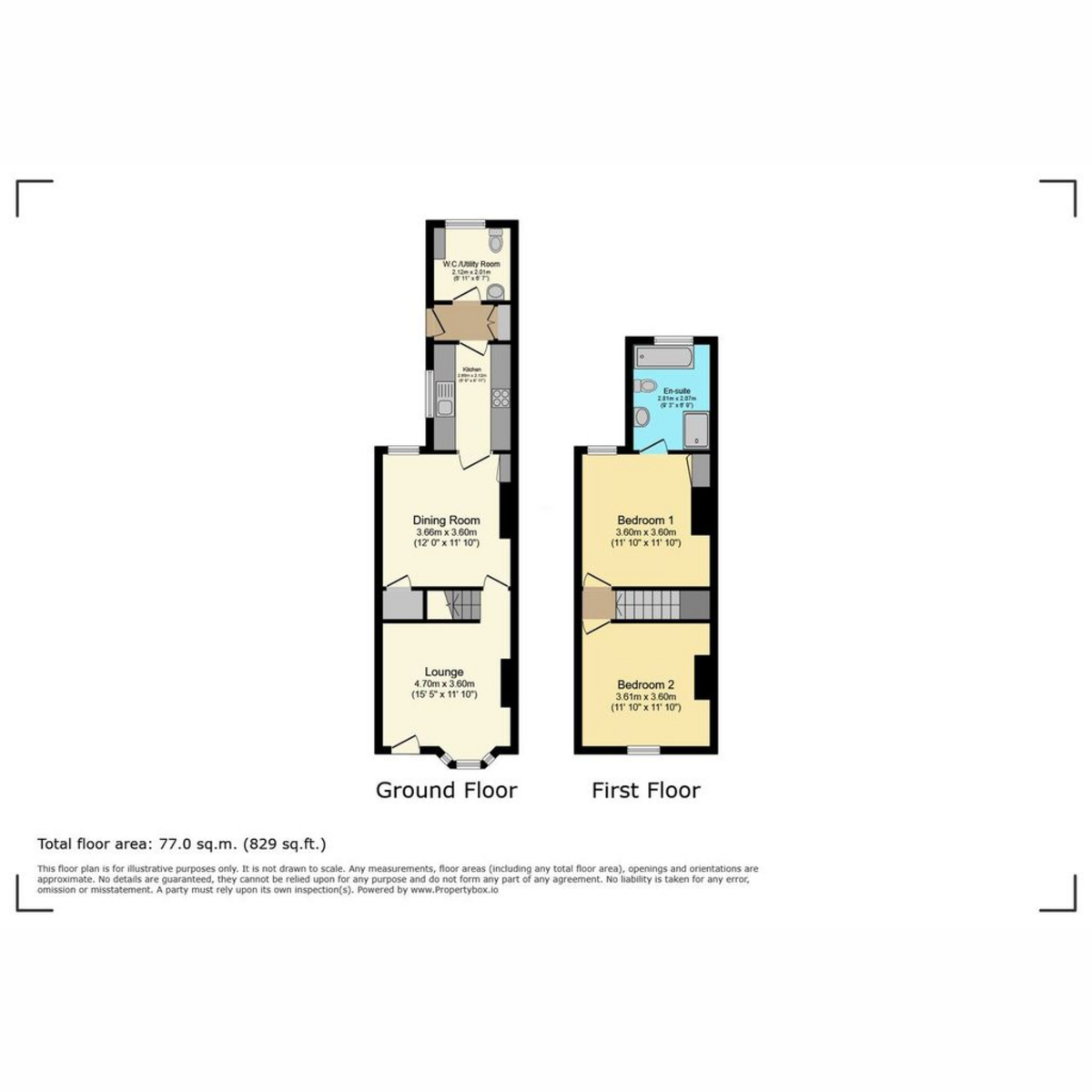 98, Springfield Terrace, Cramfit Road, Sheffield floorplan
