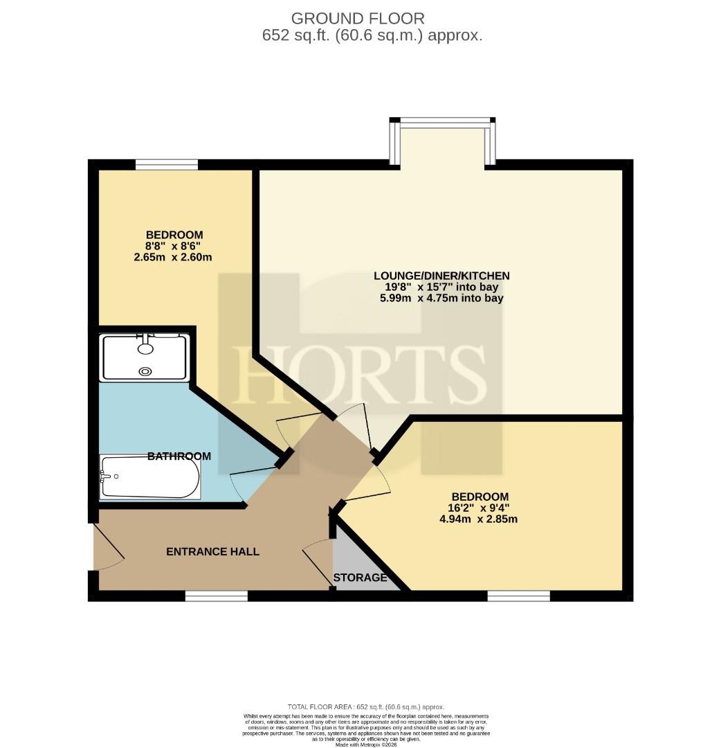 Flat 4, 15, Conquerors Way, Northampton floorplan