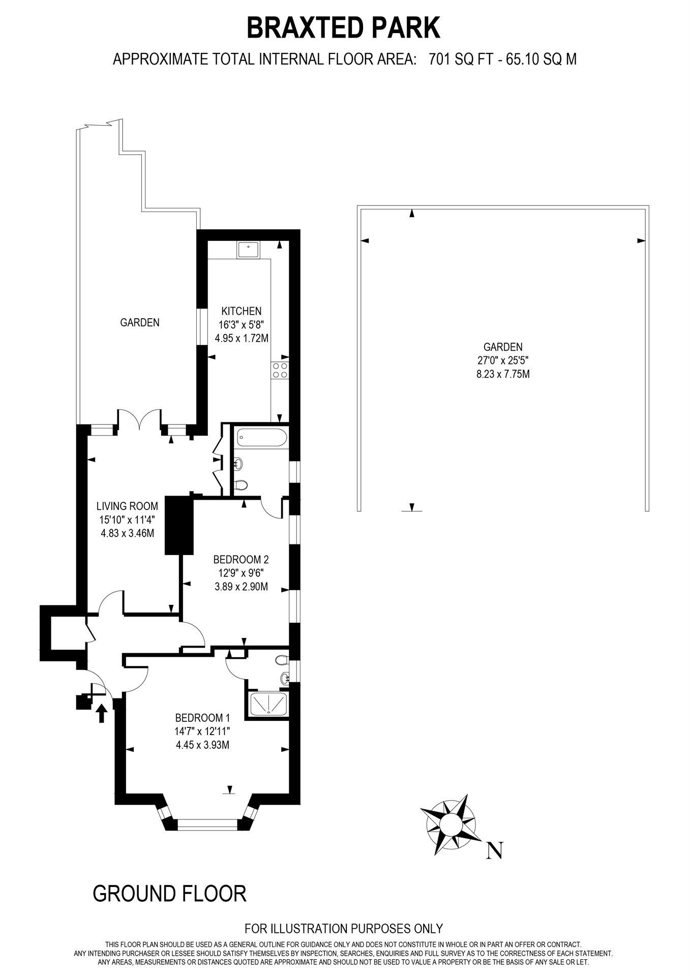 2 Bedrooms Flat for sale in Braxted Park, London SW16