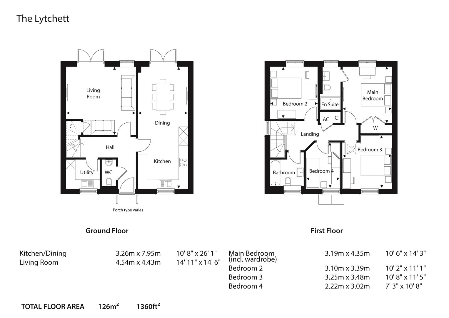 Plot 78, The Lytchett, Frenches Green, Poole floorplan