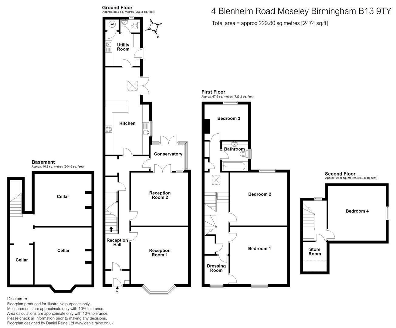 4 Bedrooms  for sale in Blenheim Road, Moseley, Birmingham B13