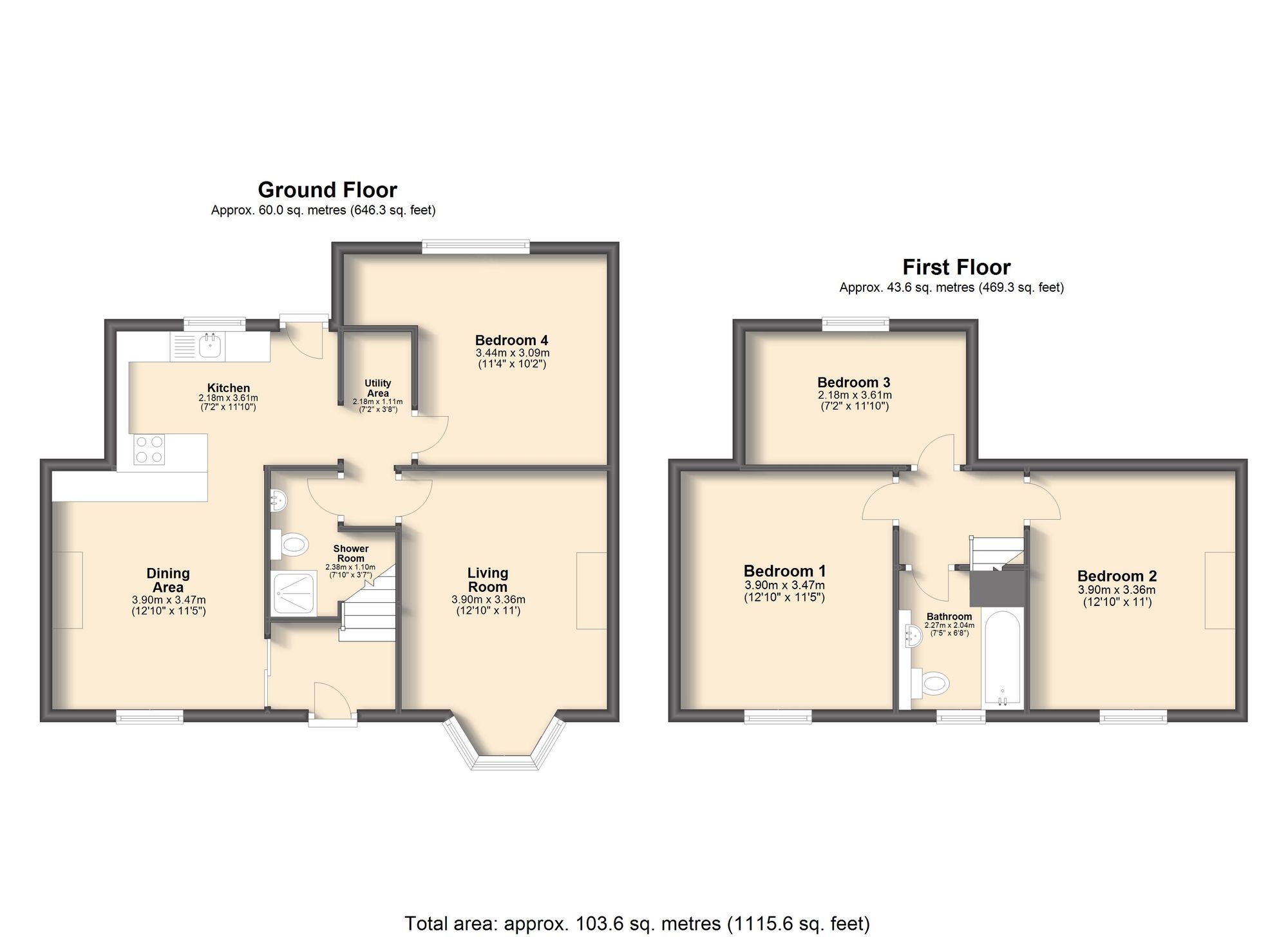 46 Claremont Street, Rotherham floorplan