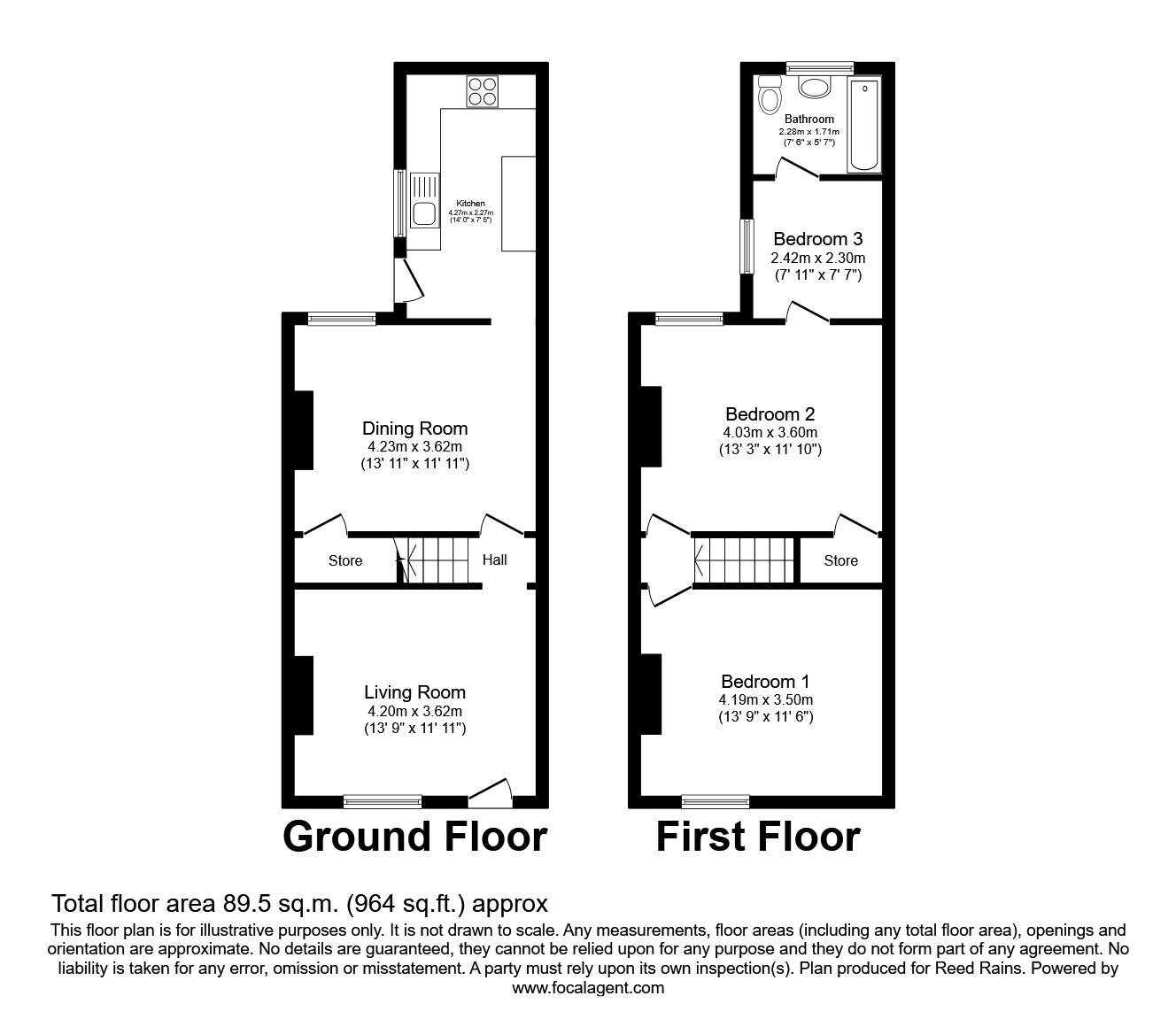 Moorland Road, Woodsmoor, Stockport, Cheshire SK2, 3 bedroom terraced