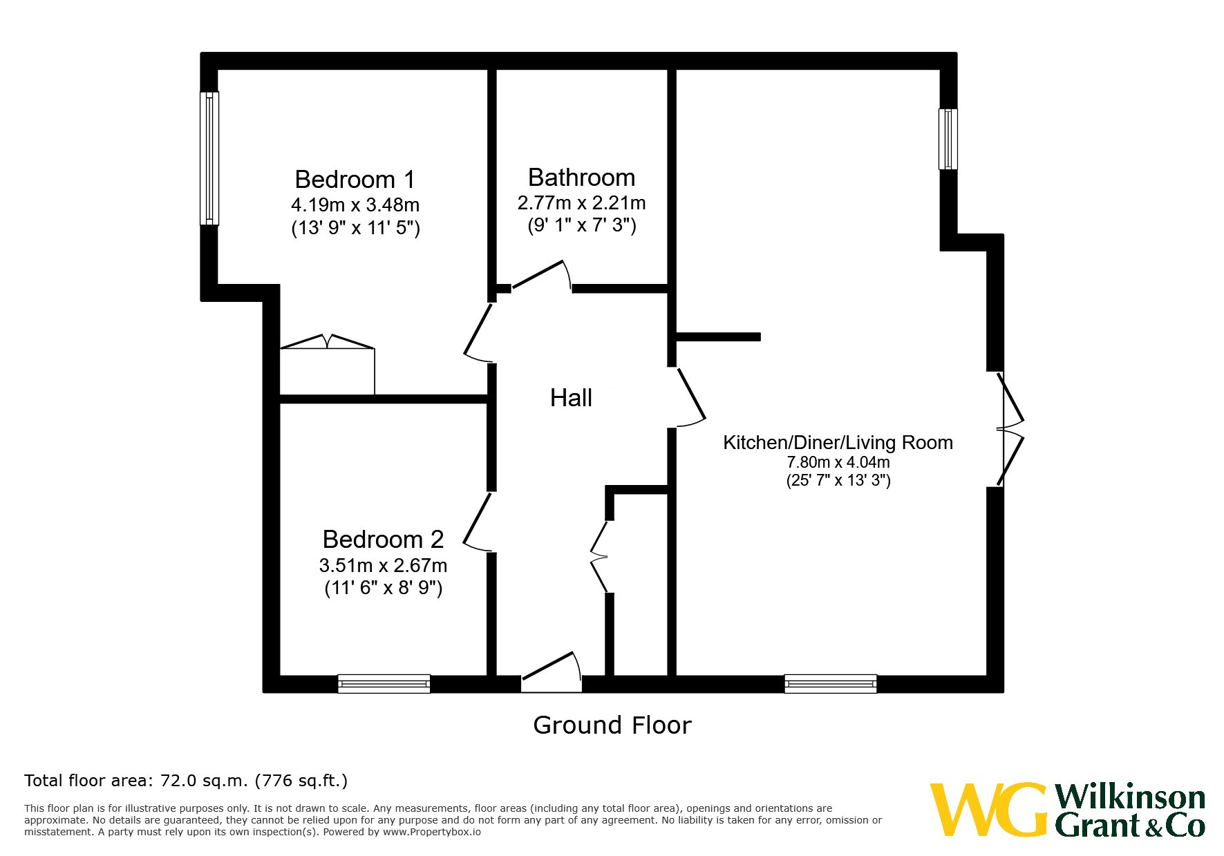 29, The Chase, Exeter floorplan