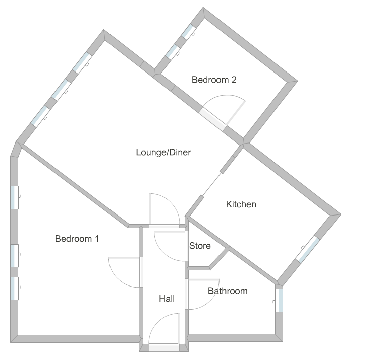 Flat 5 Forge House, High Street, Kettering floorplan