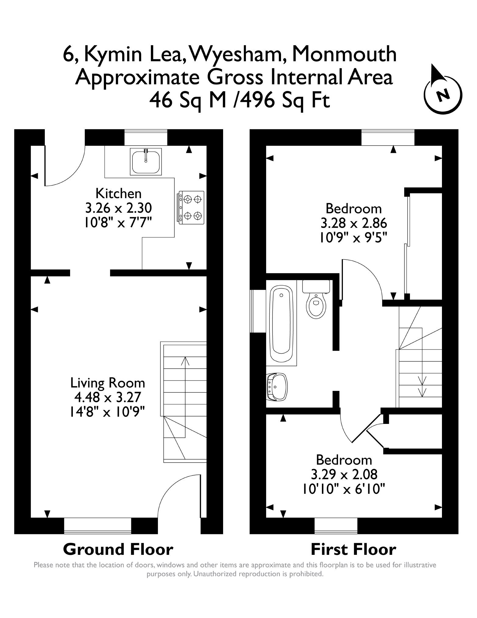 6, Kymin Lea, Wyesham, Monmouth floorplan