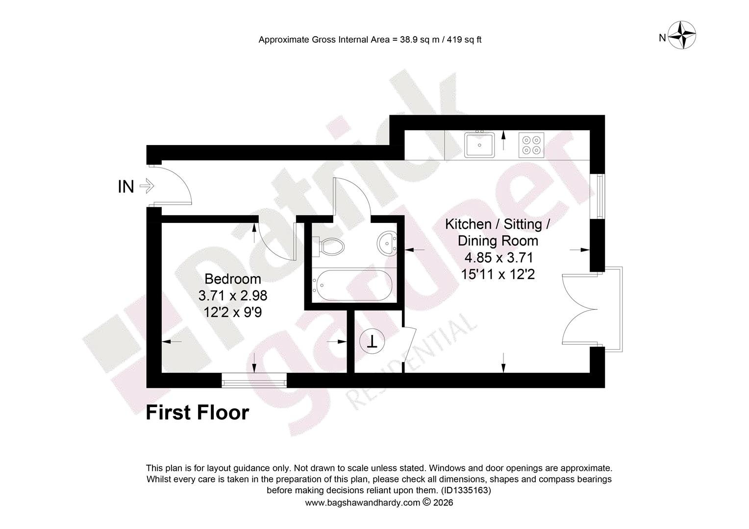 Flat 8, Parklands House, Dorking floorplan