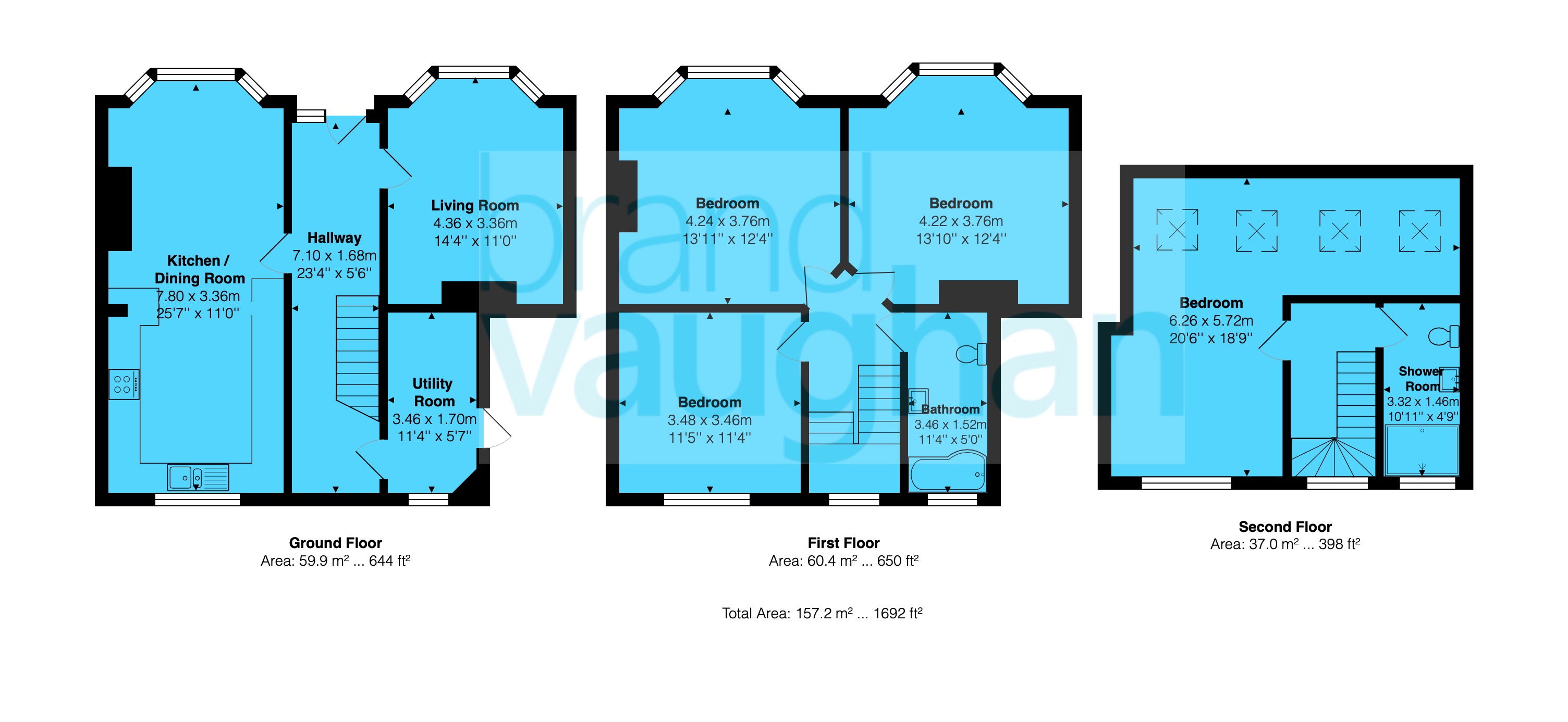 Upper Hollingdean Road, Brighton BN1, 4 bedroom end terrace house for