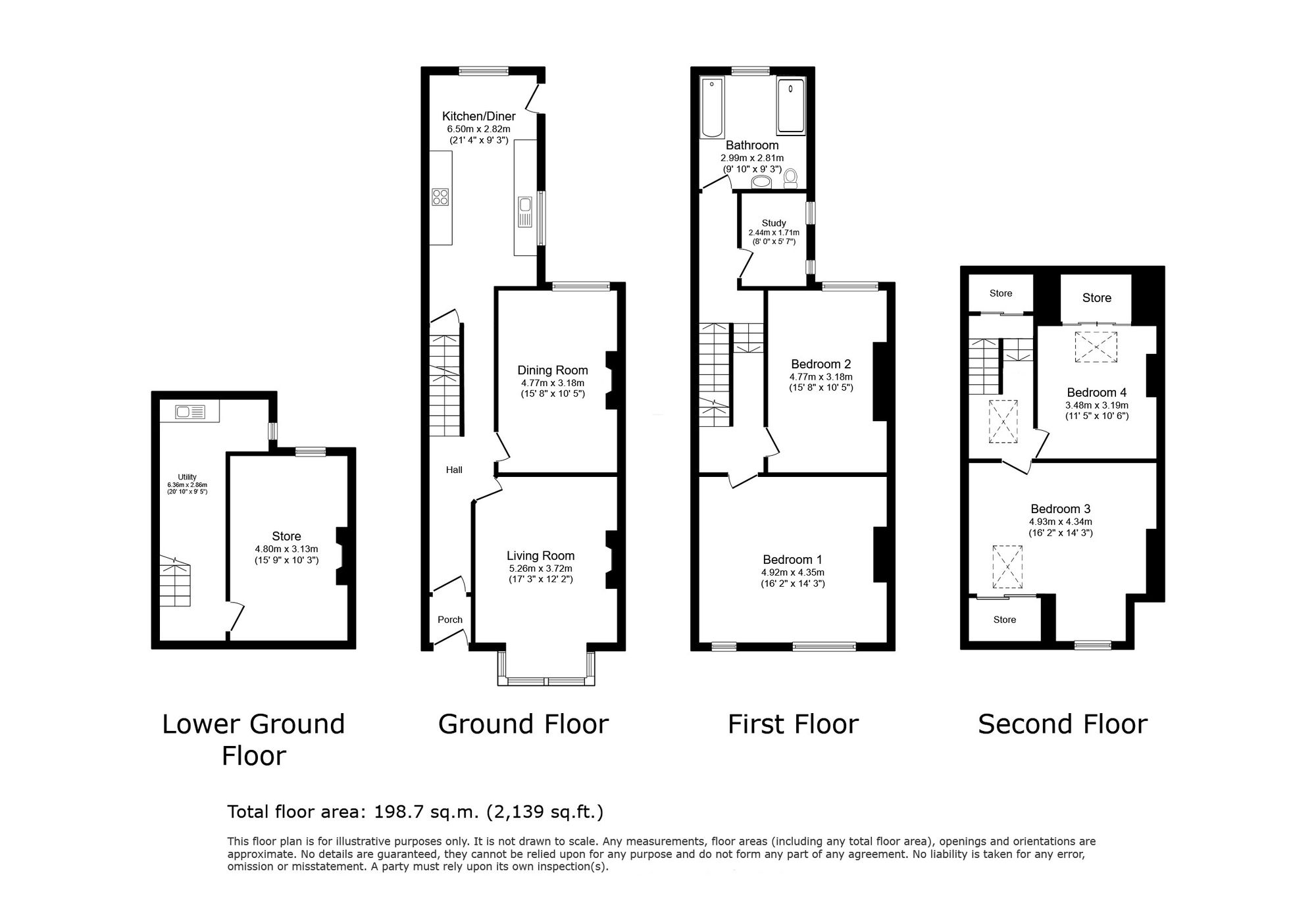 51 Hilton Road, Leeds floorplan