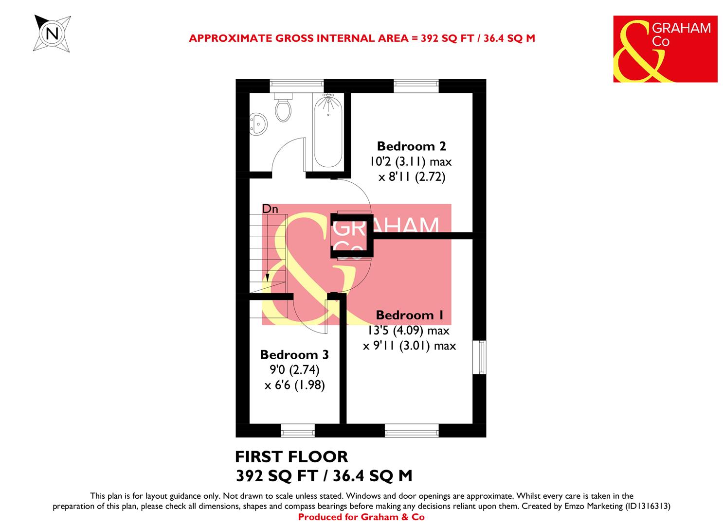 2, Brooks Close, Whitchurch floorplan