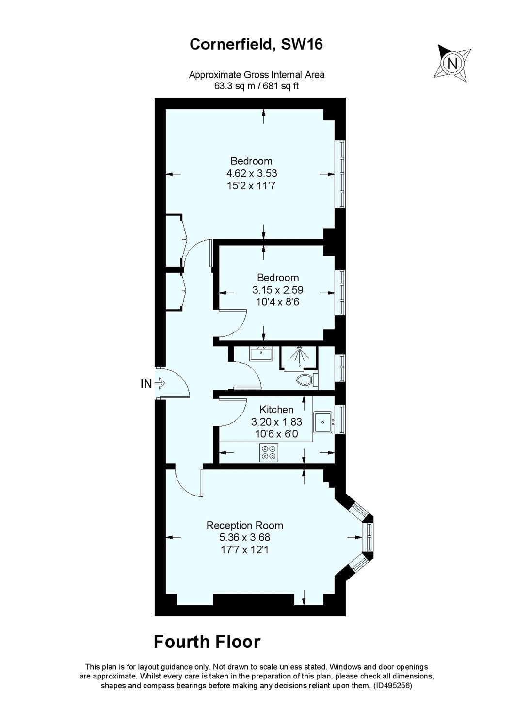 Corner Fielde, London floorplan