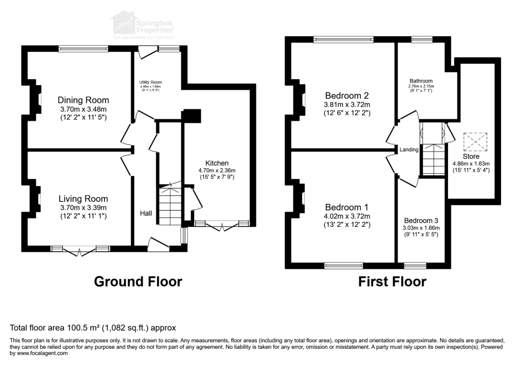 Foxdale, Exley road, Keighley floorplan