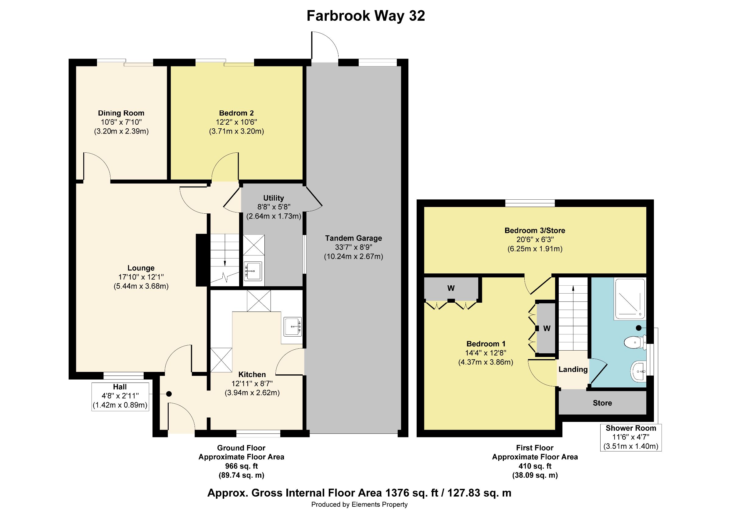 32 Farbrook Way, Willenhall floorplan