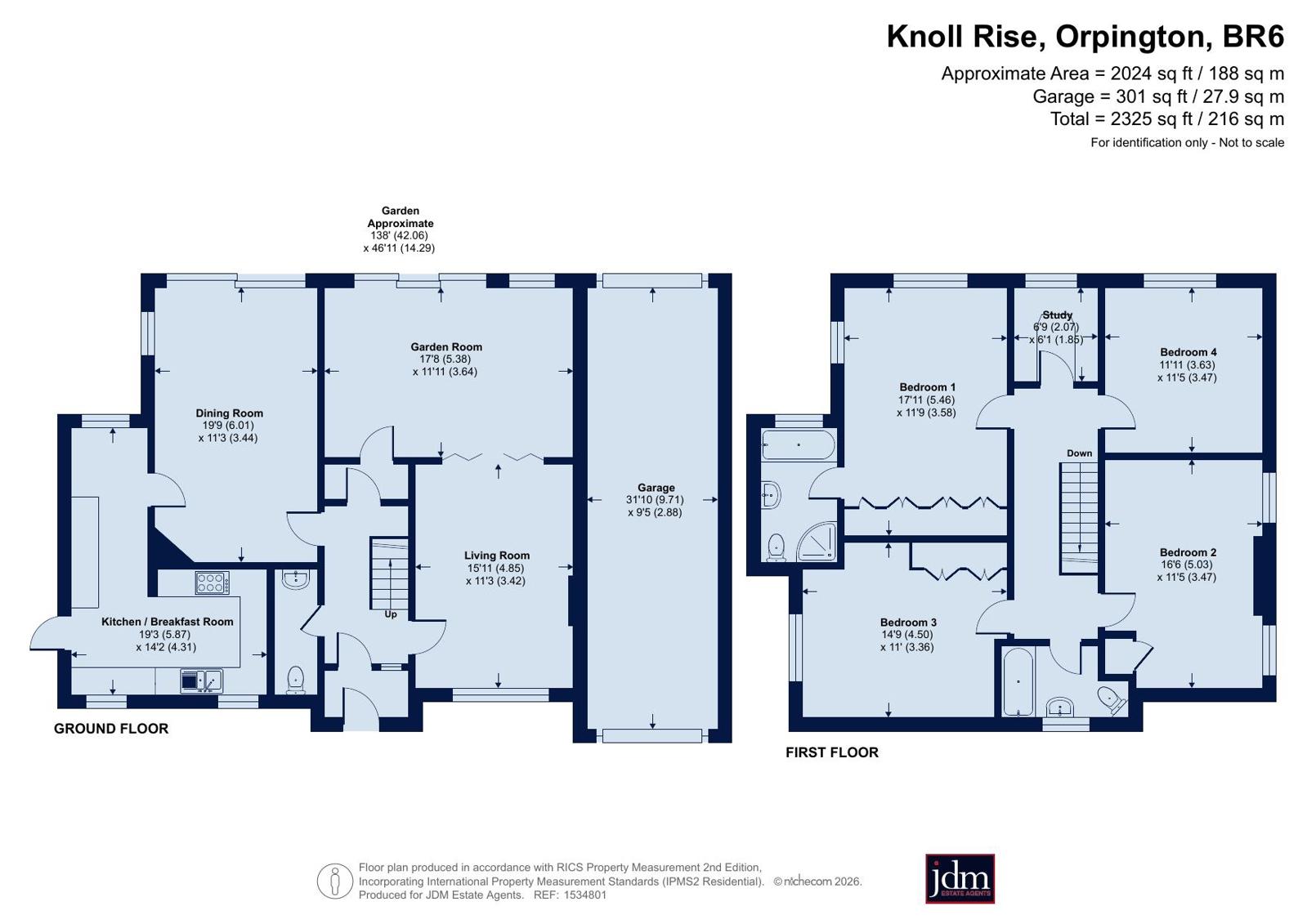 Knoll Rise, Orpington floorplan