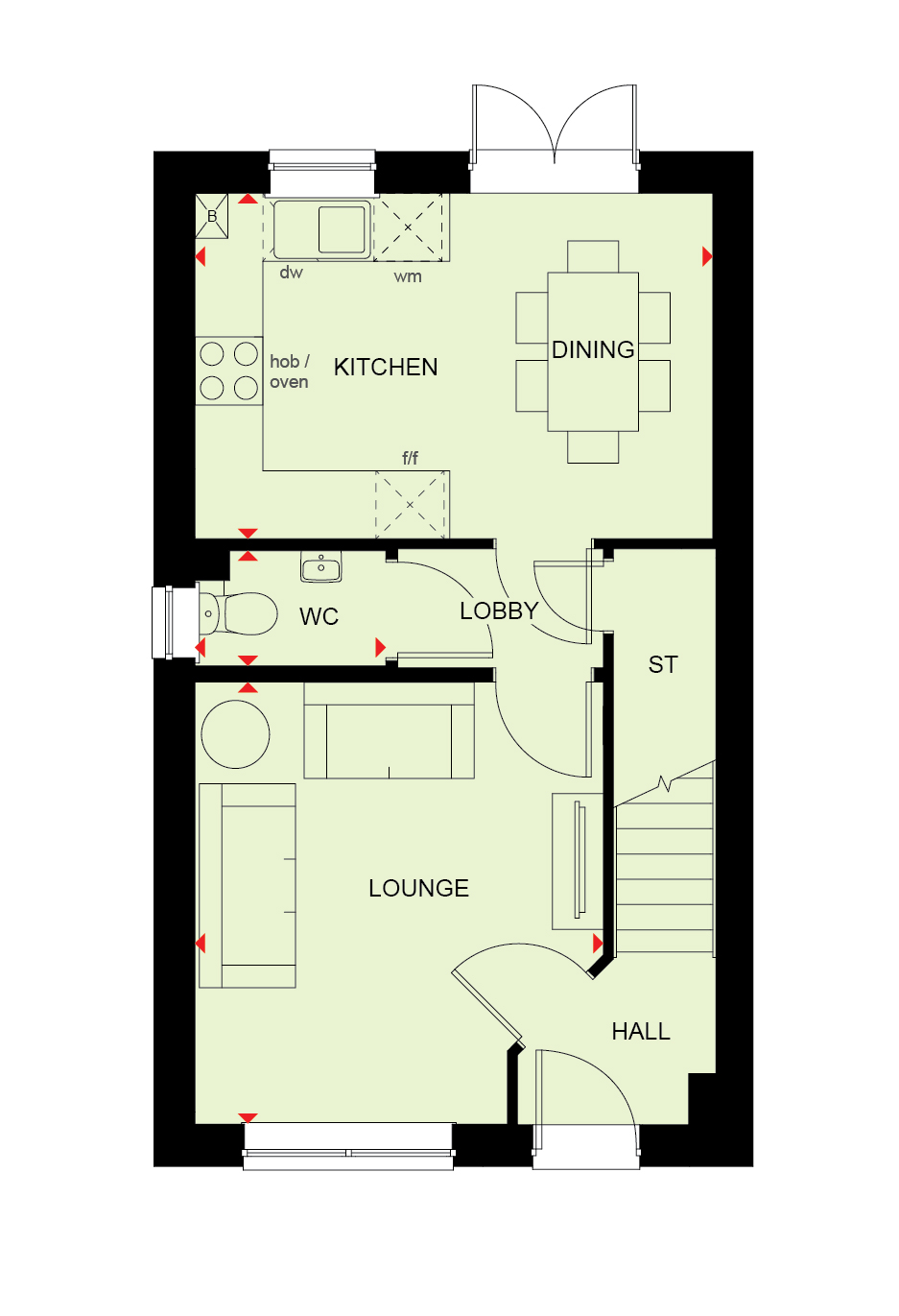 HA61747, Rhodfa'r Hen Chwarel, Llanwern, Newport floorplan