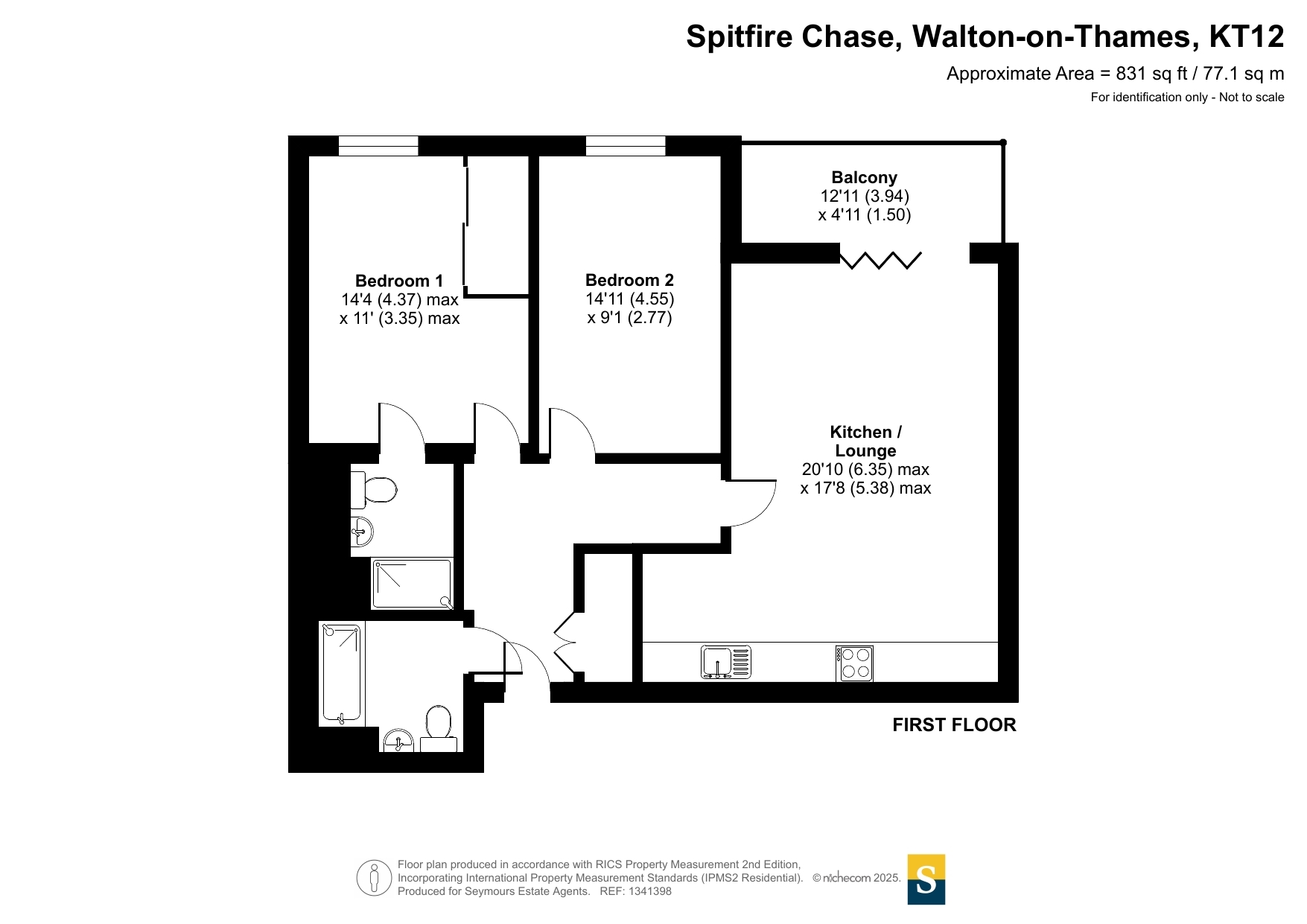 Flat 30 Carver House, 8, Spitfire Chase, Surrey floorplan