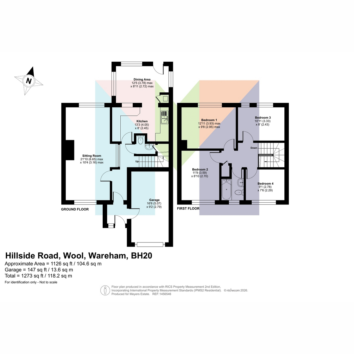 44, Hillside Road, Wareham floorplan