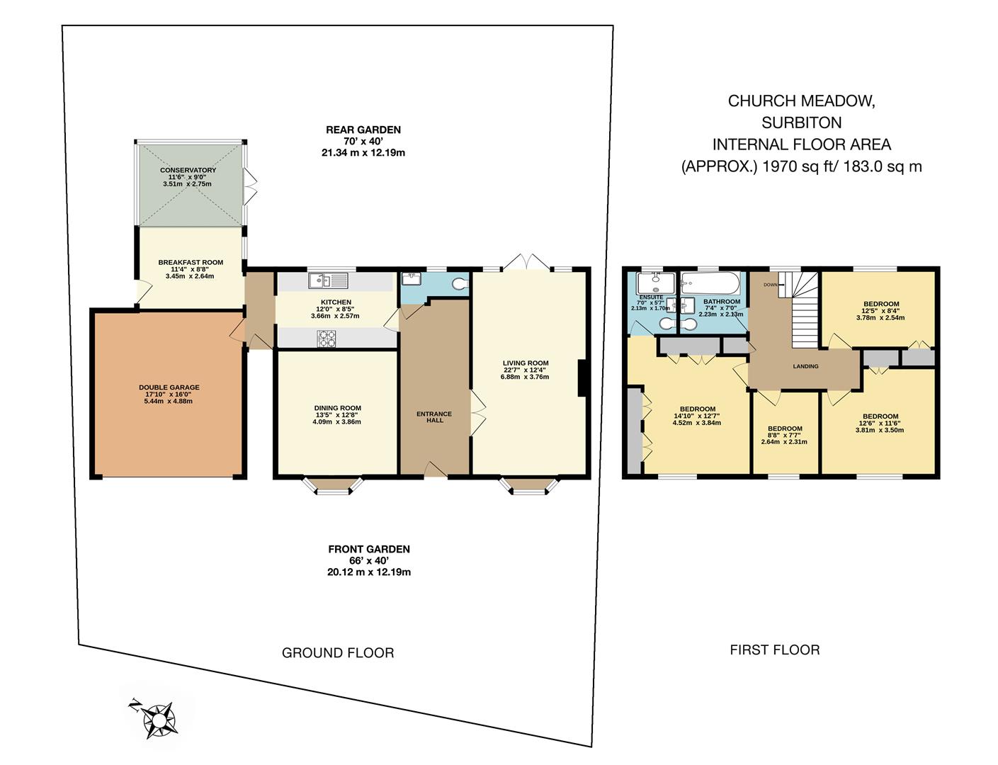 44, Church Meadow, Surbiton floorplan