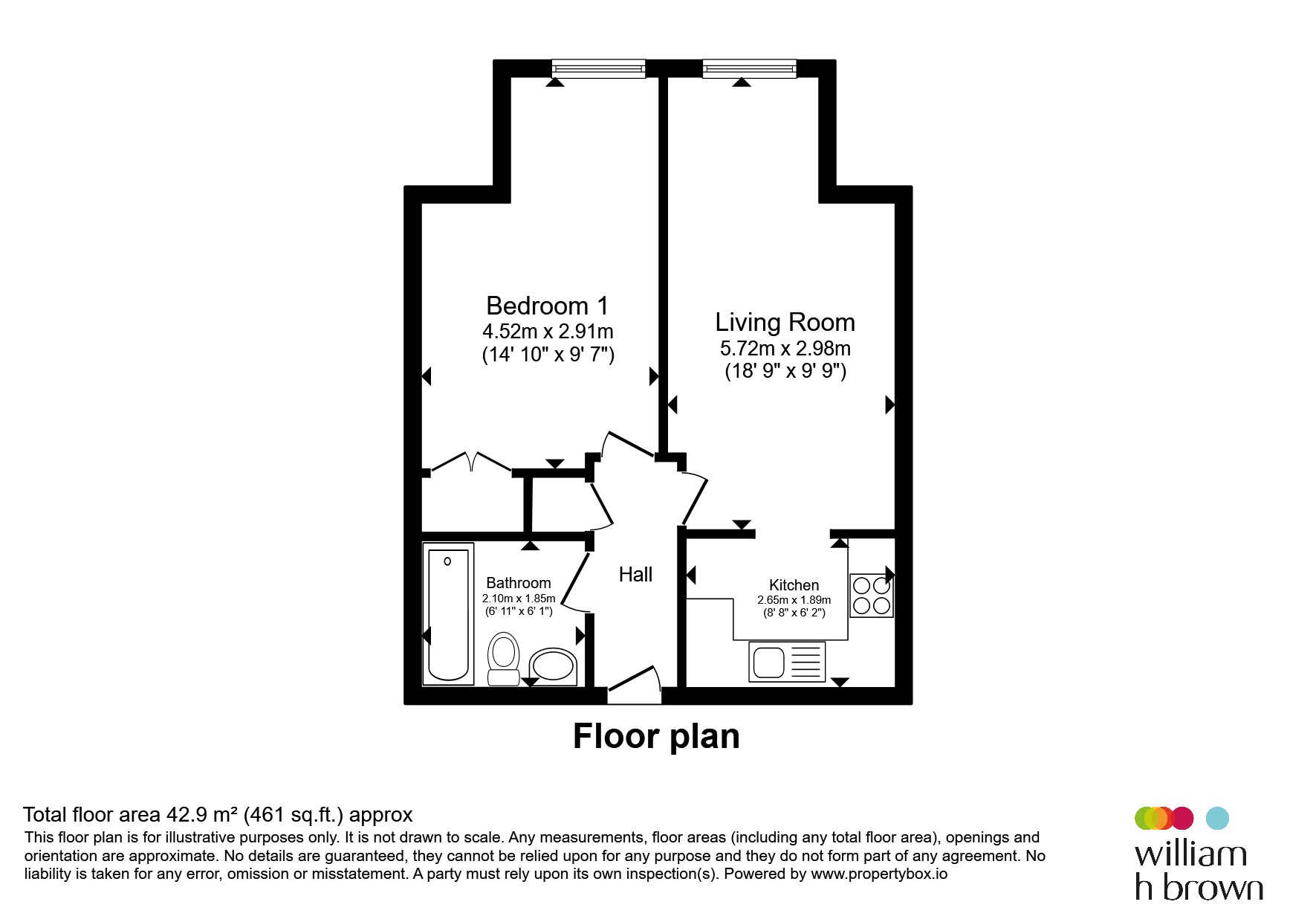 Flat 19, Simon House, 39, St. Marys Road, Ipswich floorplan