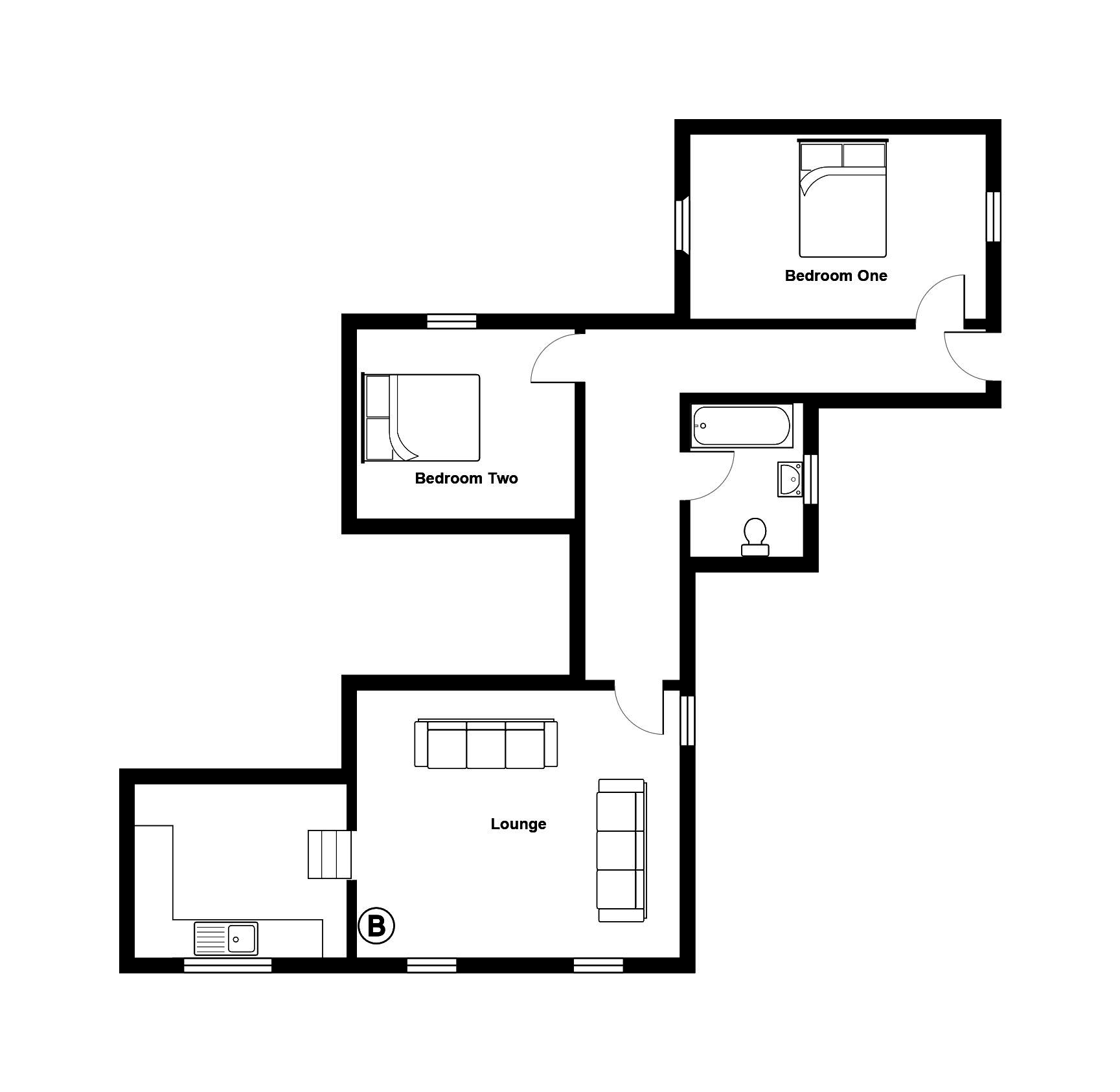 2 Bedrooms Flat to rent in Tynewydd Terrace, Newbridge, Newport NP11