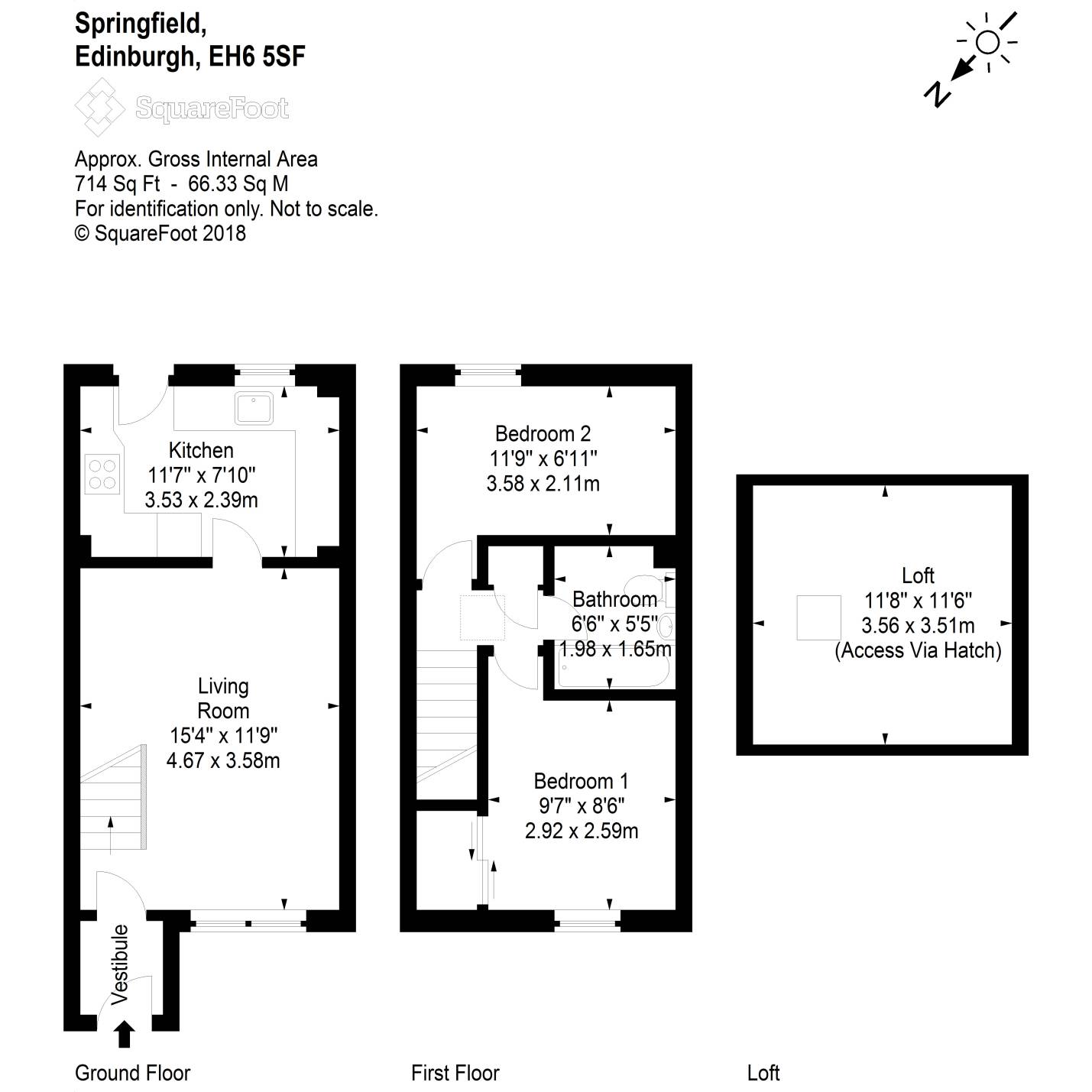 2 Bedrooms Semi-detached house for sale in 29 Springfield, Leith EH6