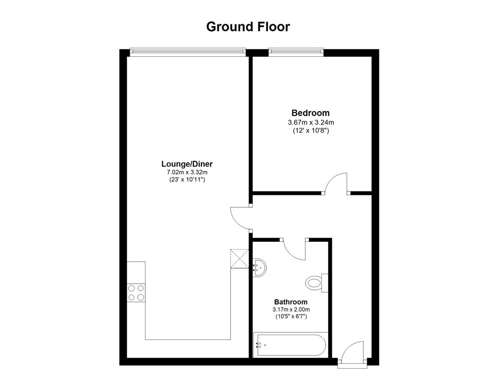 1 Bedrooms Flat to rent in Clifford Way, Maidstone ME16