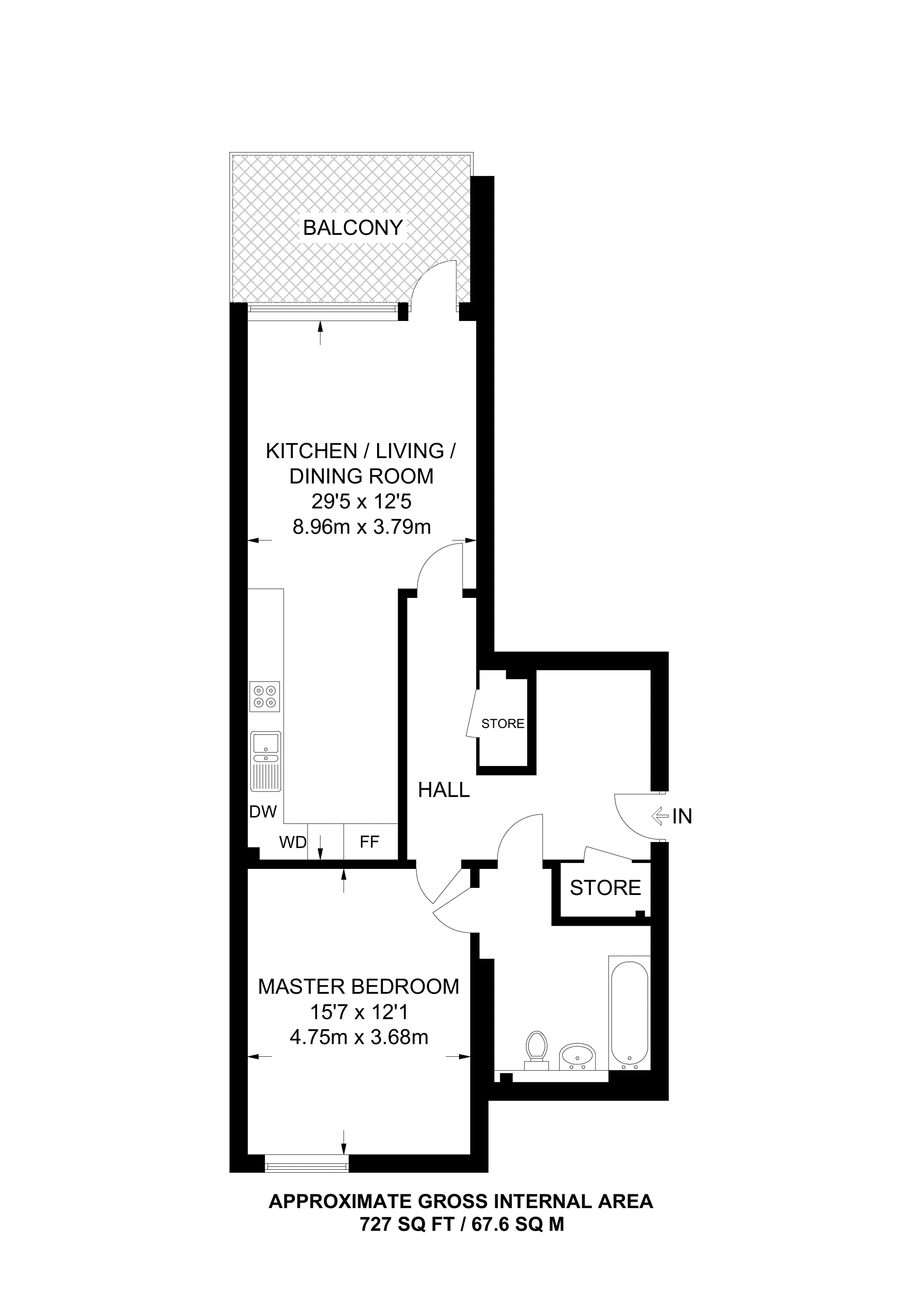 1 Bedrooms Flat to rent in Hydra House, Poplar E14