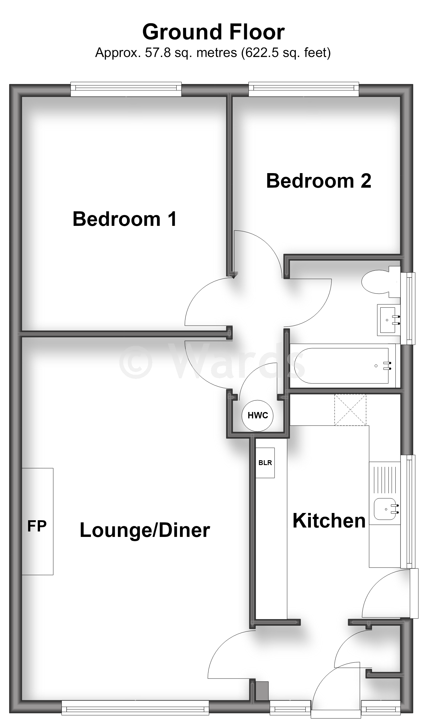 5, Elm Road, Romney Marsh floorplan