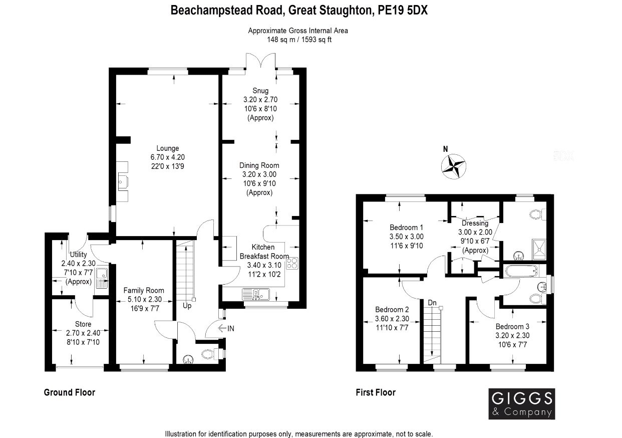 3 Bedrooms Detached house for sale in Beachampstead Road, Great Staughton, St. Neots, Cambridgeshire PE19