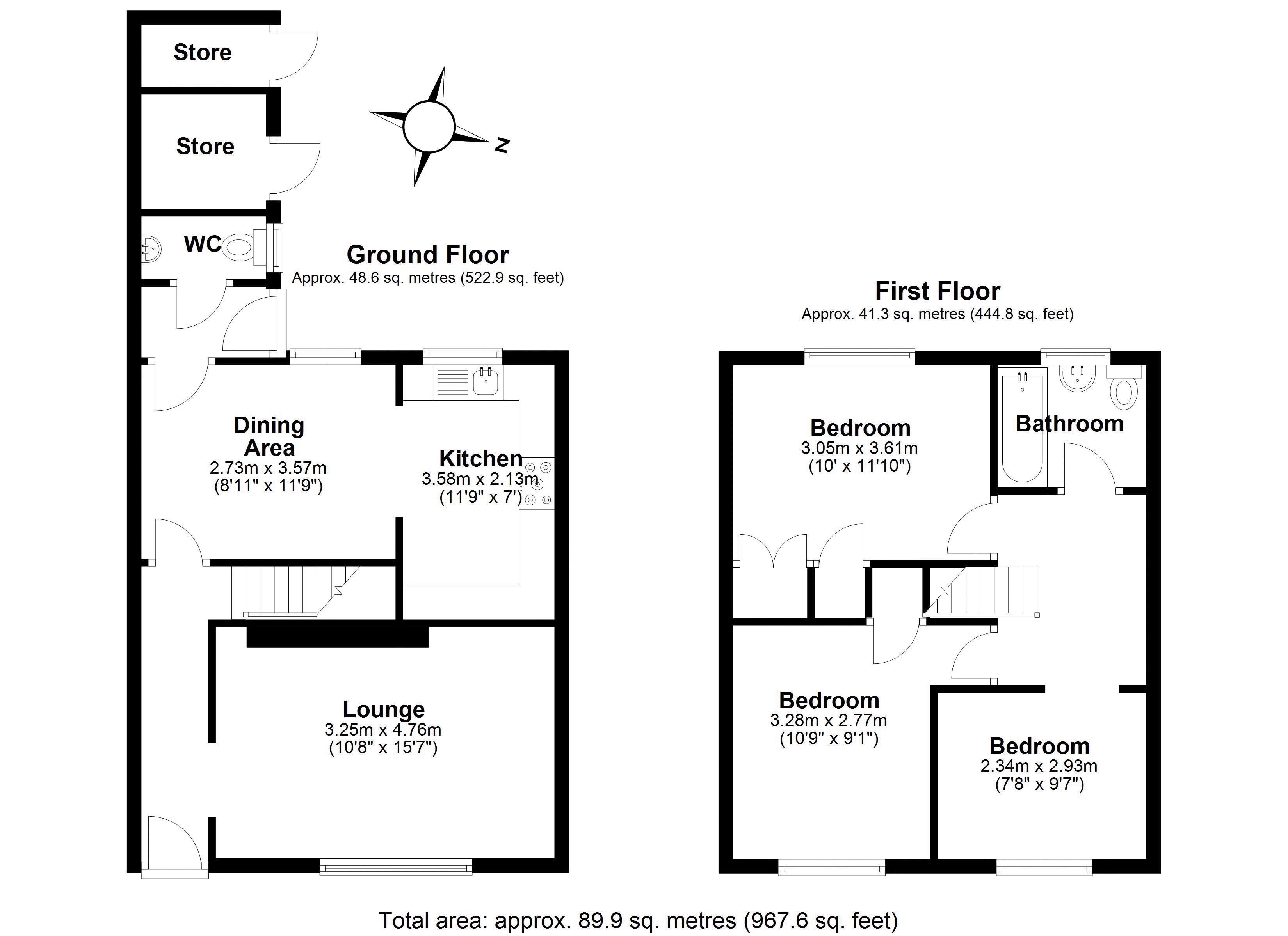 42, Barn Close, Telford floorplan