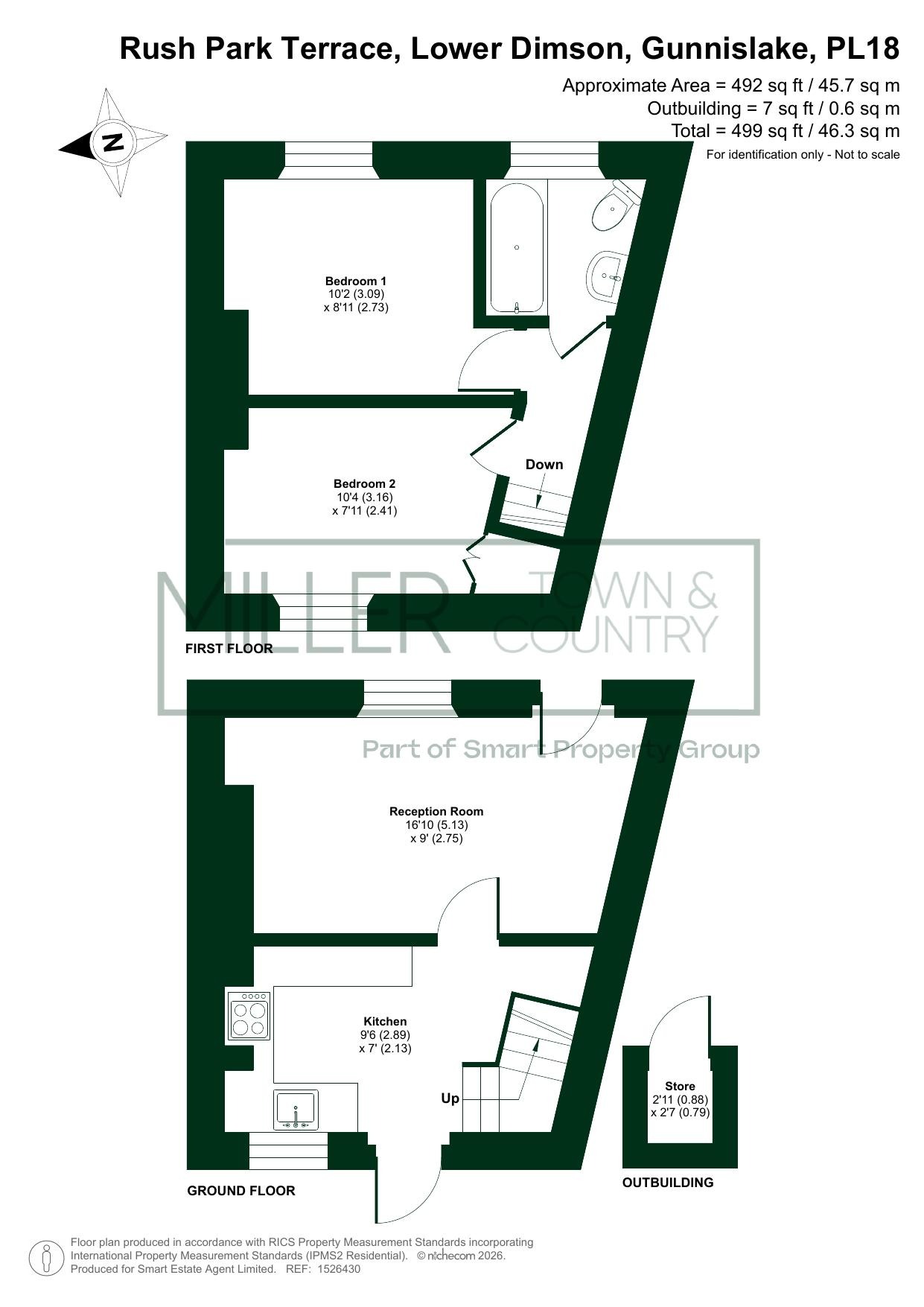 8, Rush Park Terrace, Gunnislake floorplan