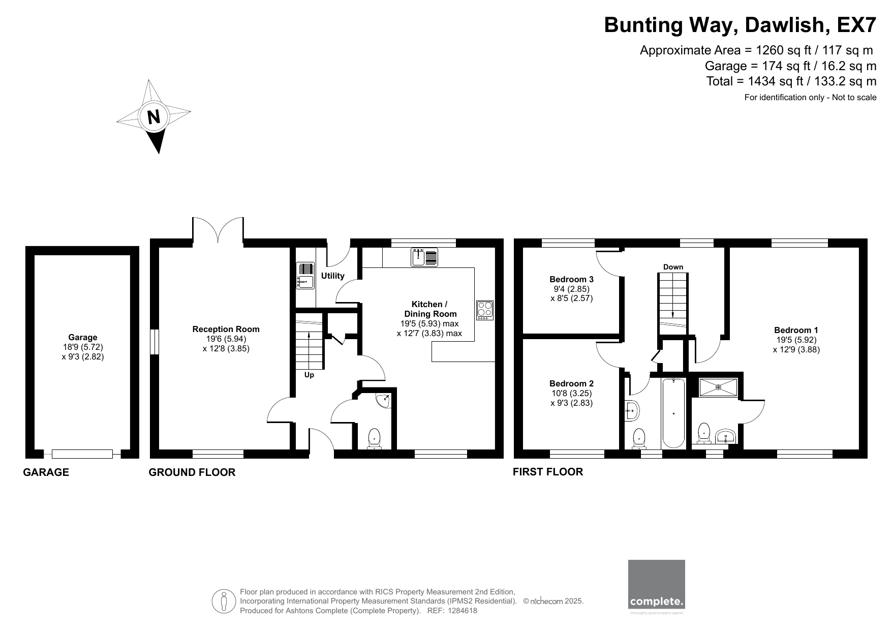 3, Bunting Way, Dawlish floorplan