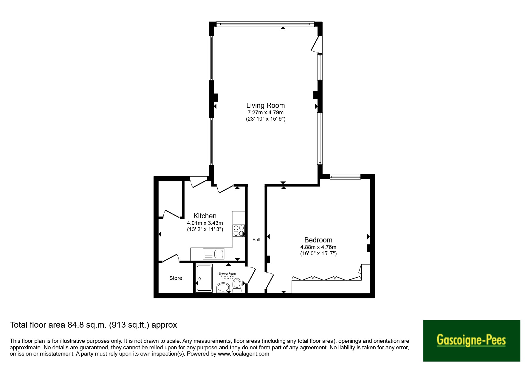 8,, Lower South Street, Surrey floorplan