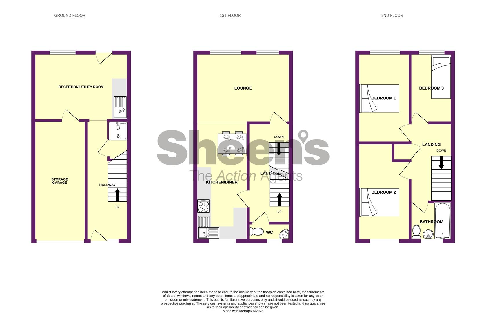 3, Beaconsfield Road, East Clacton floorplan
