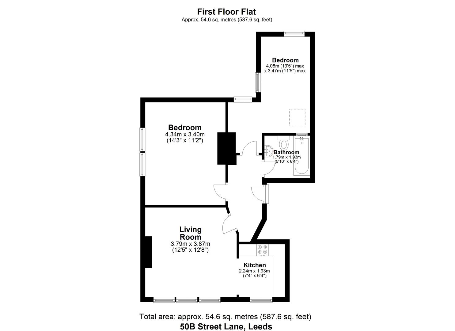 Street Lane, Roundhay, Leeds LS8, 2 bedroom flat for sale 62756693