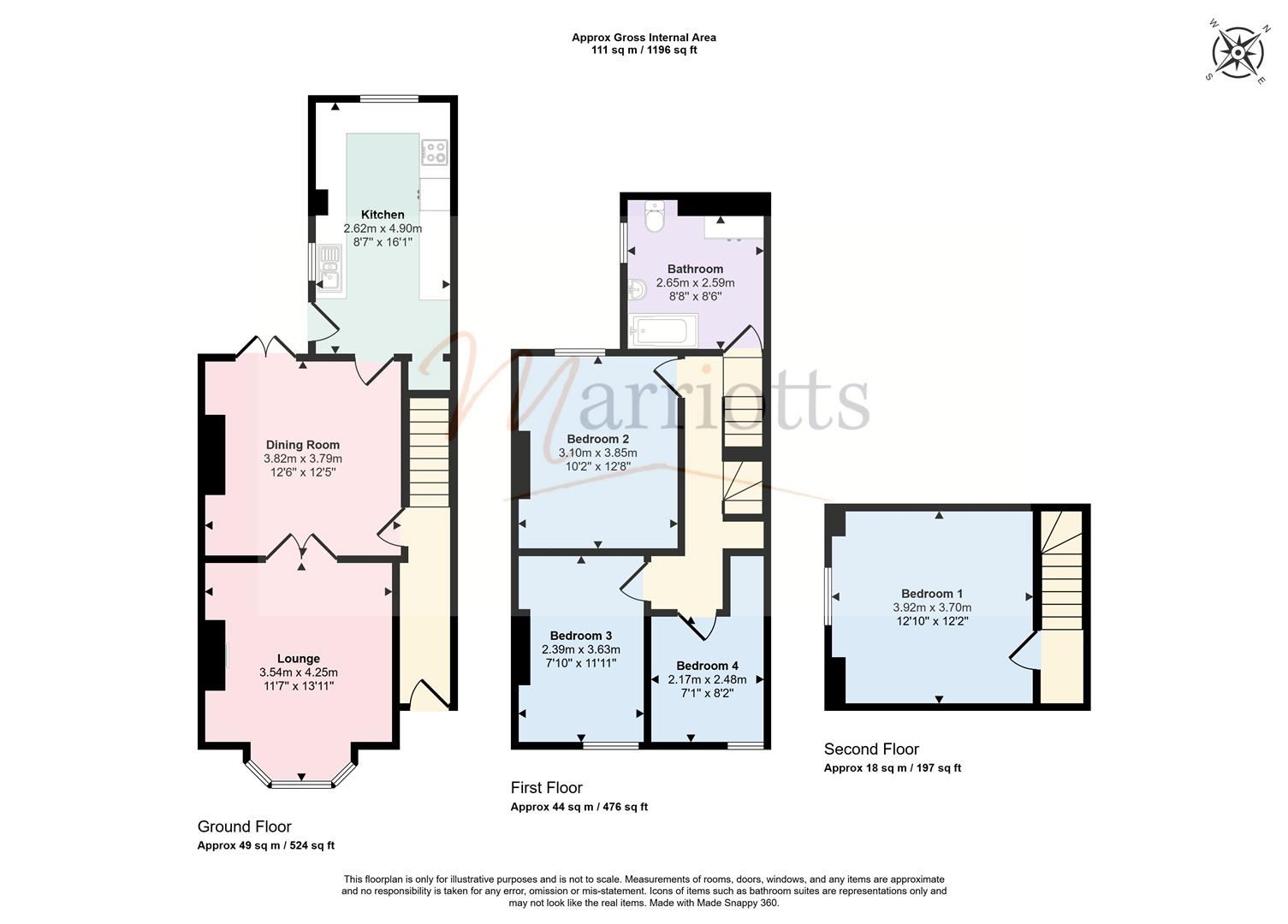 22, Ashwell Street, Nottingham floorplan