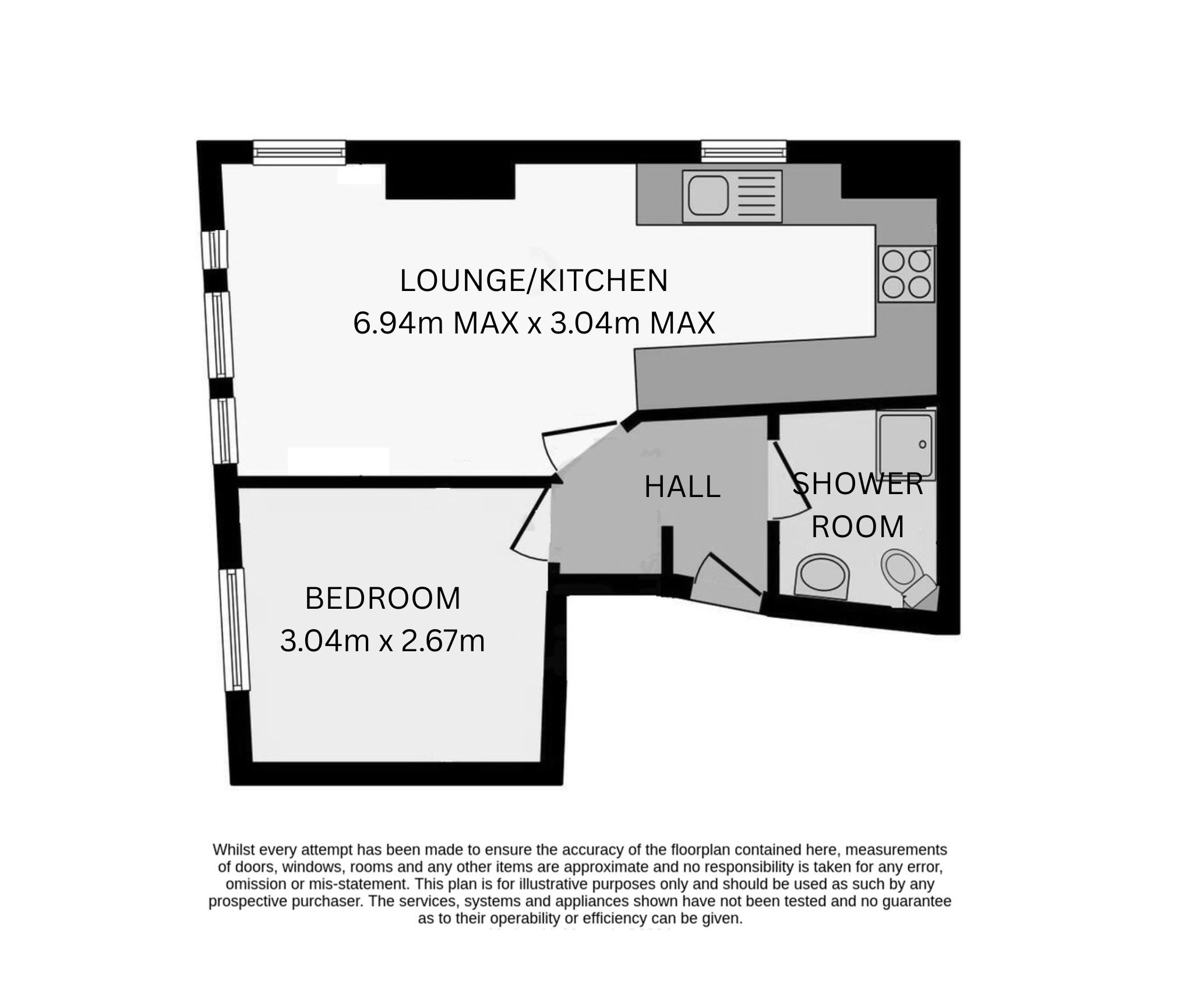 Flat 4, 1 Garfield Road, Paignton floorplan