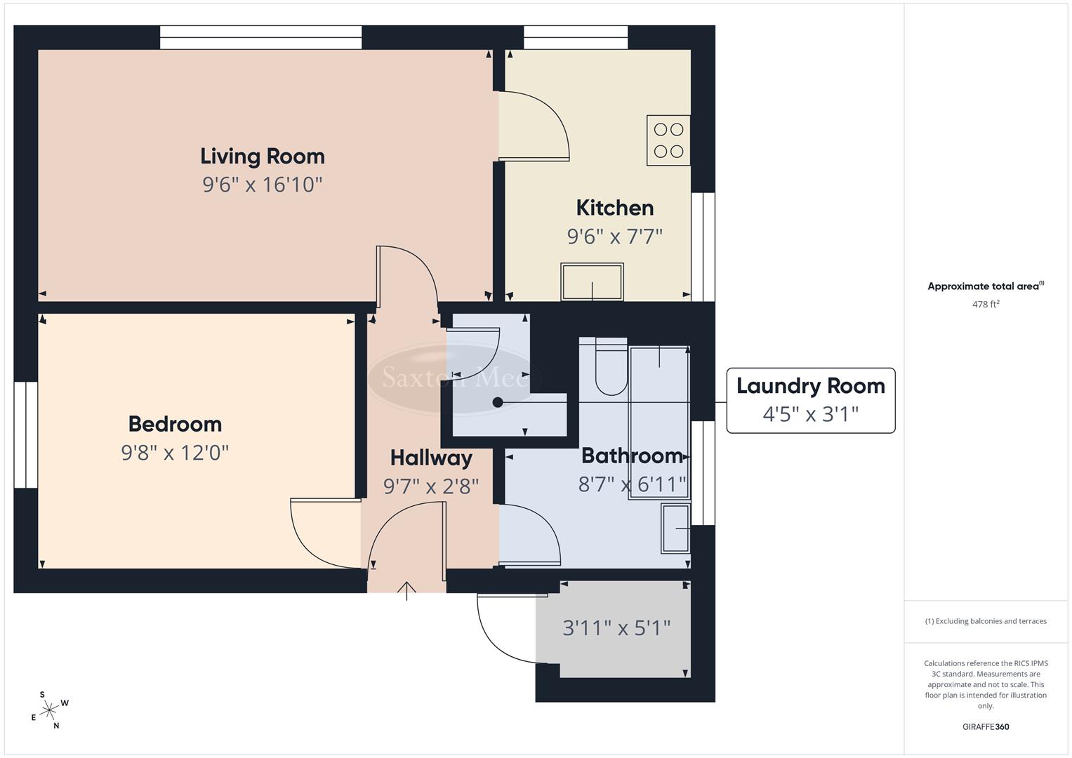 9 Hallam Court, Pembroke Road, Dronfield floorplan