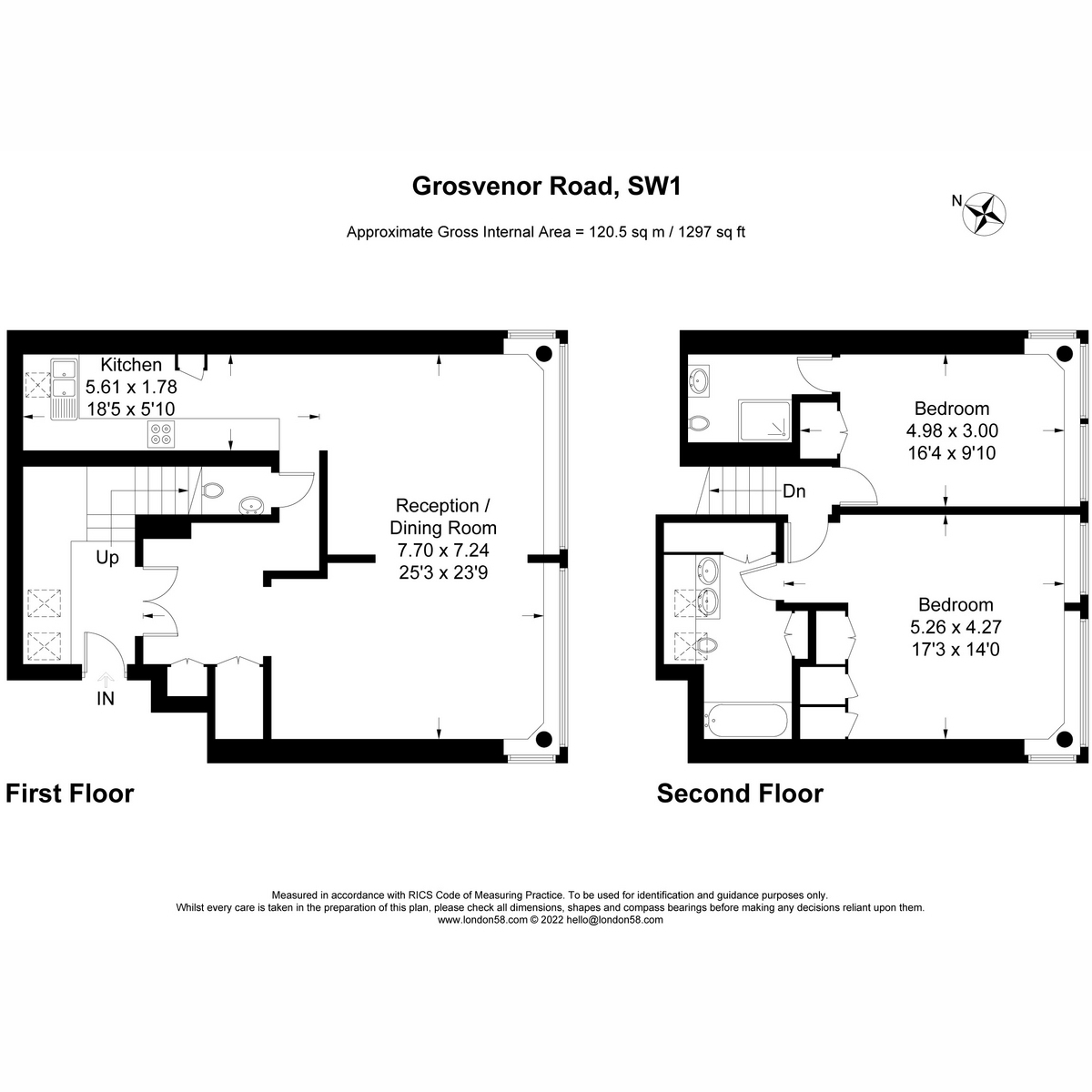 Flat 57 Crown Reach, 145, Grosvenor Road, London floorplan