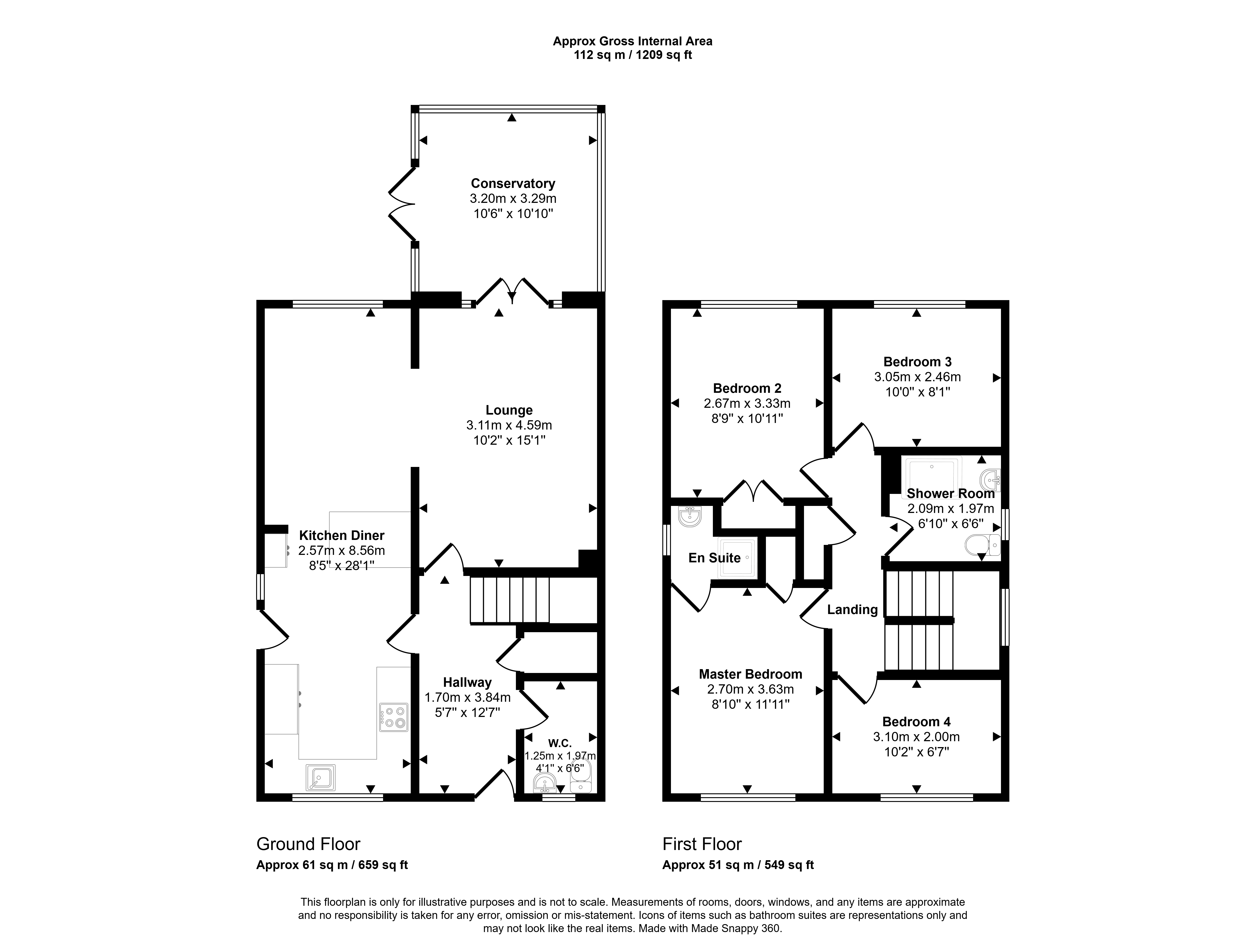 50, Berwick Chase, Peterlee floorplan