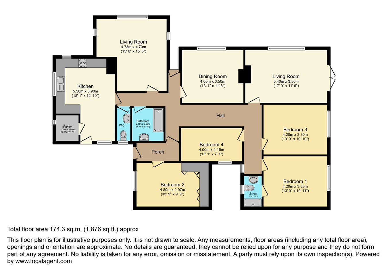1, Elmfield Drive, Wisbech floorplan