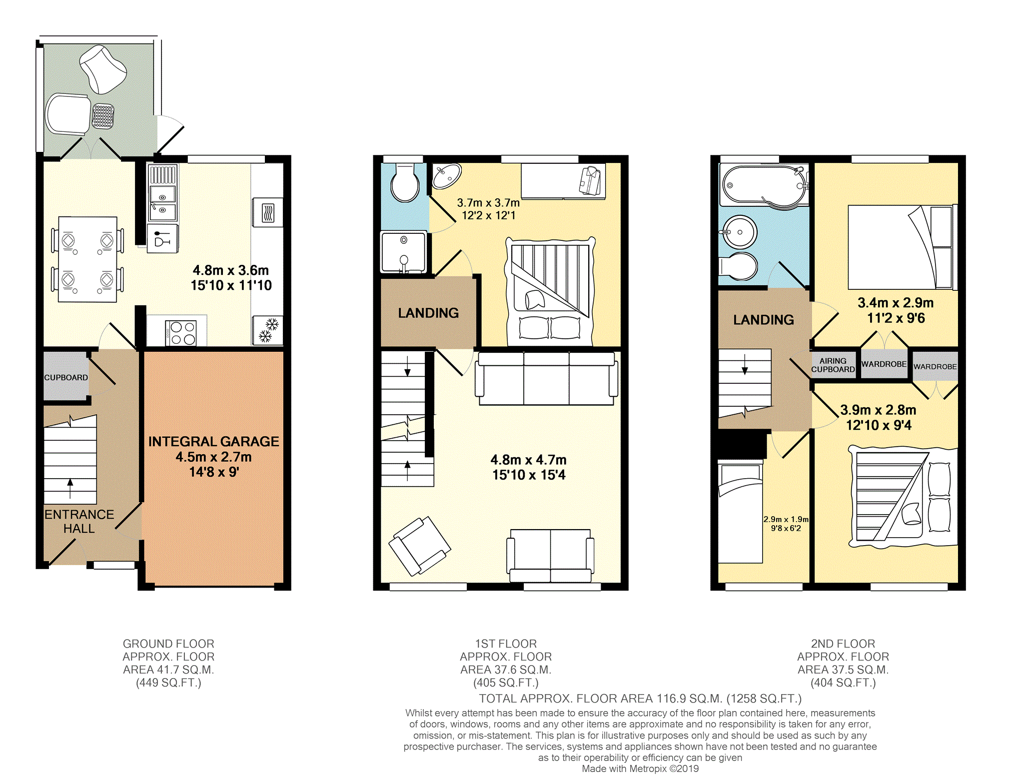 4 Bedrooms Terraced house for sale in Cliff Close, Seaford BN25