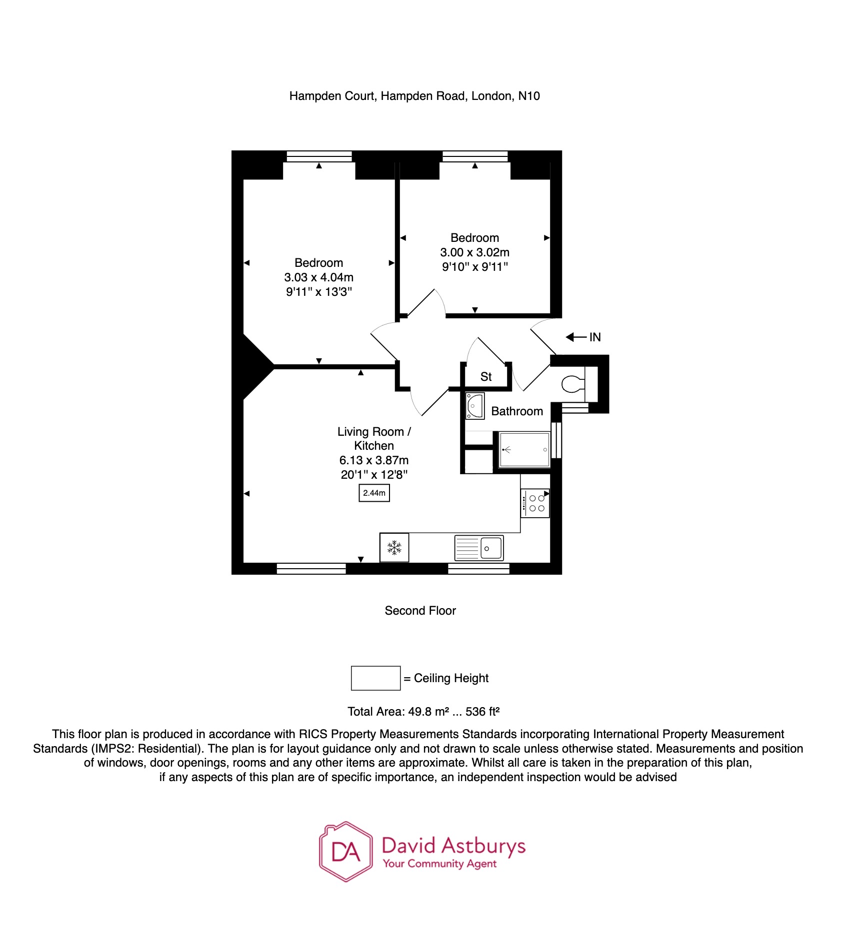 Hampden Road, London floorplan
