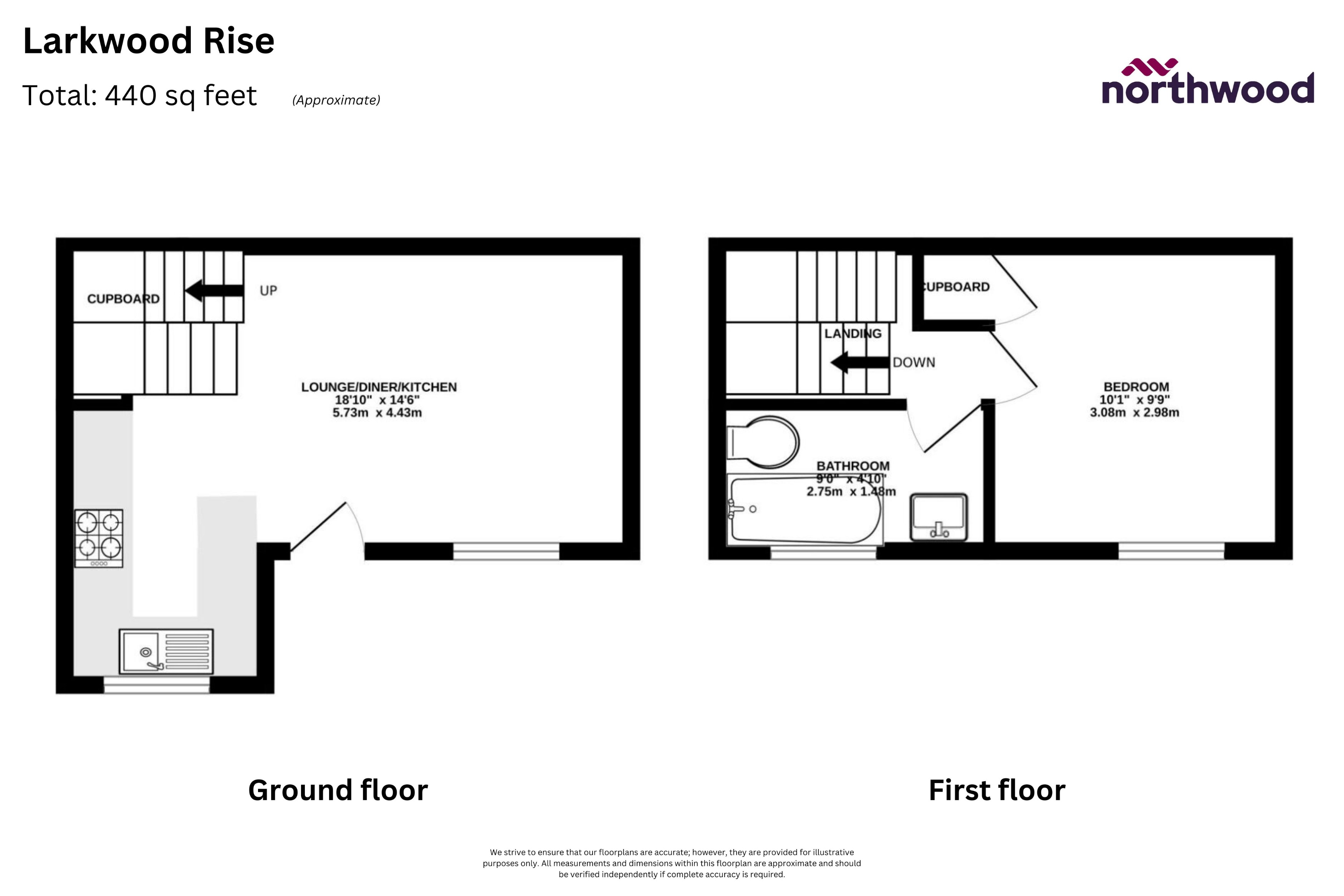 GR, 37, Larkswood Rise, St Albans floorplan