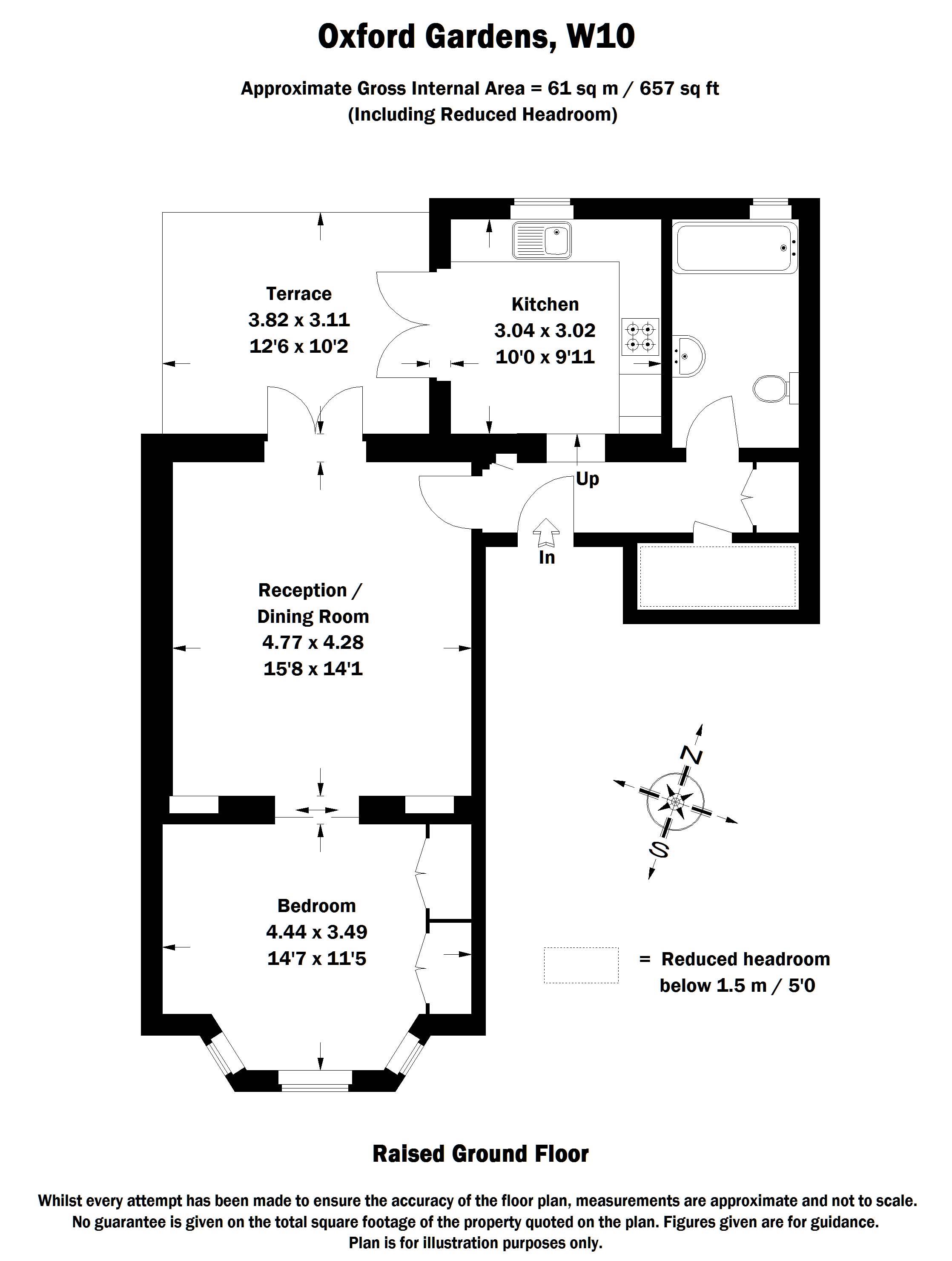 1 Bedrooms Flat to rent in Oxford Gardens, London W10