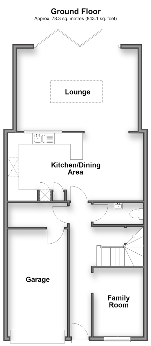 Rectory Lane, Ashington floorplan