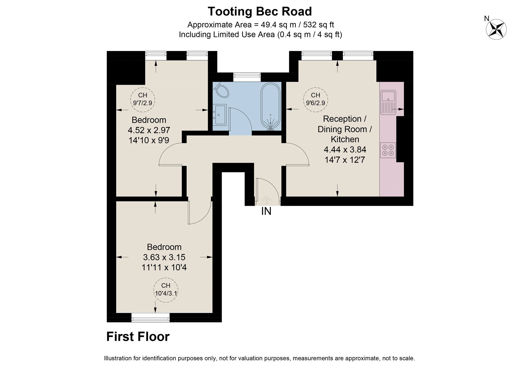 Tooting Bec Road, London floorplan