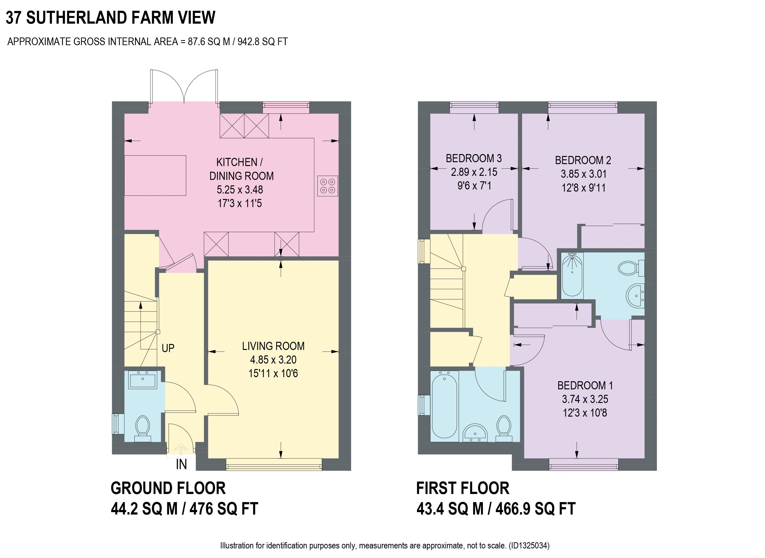 37, Sutherland Farm View, Chesterfield floorplan