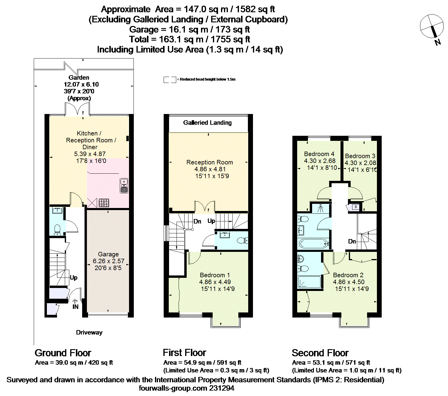 4 Bedrooms End terrace house for sale in Revere Way, Epsom, Surrey KT19