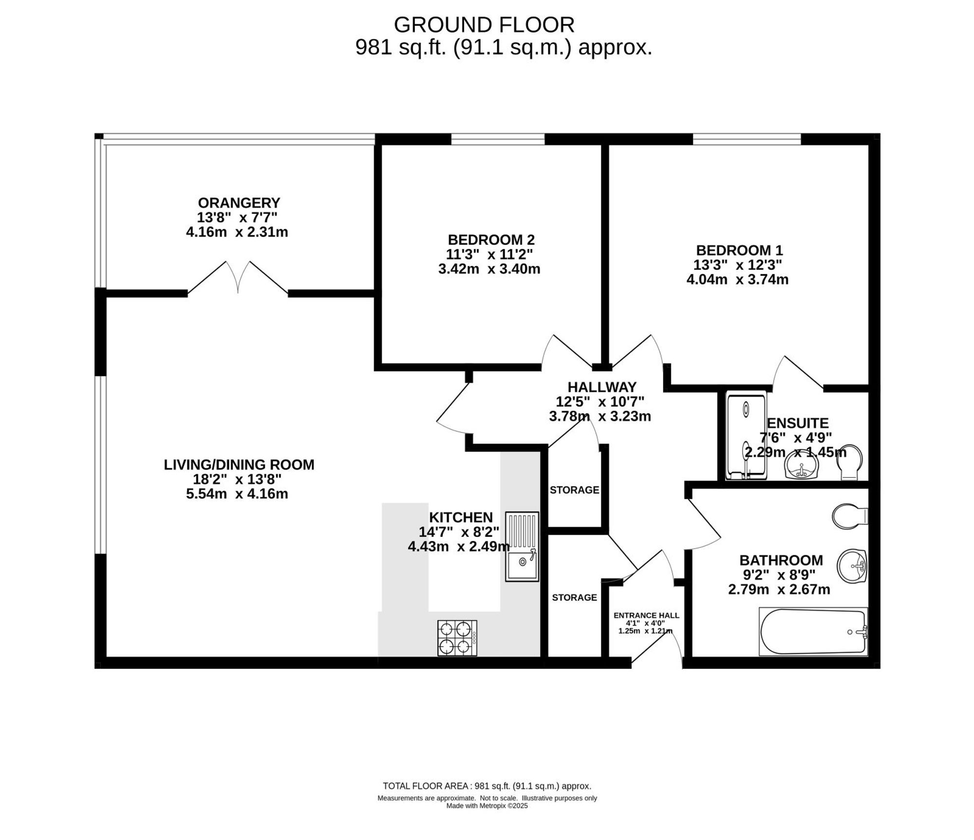Flat 1 Larke Rise, 2 Mersey Road, Larke Rise, Manchester floorplan